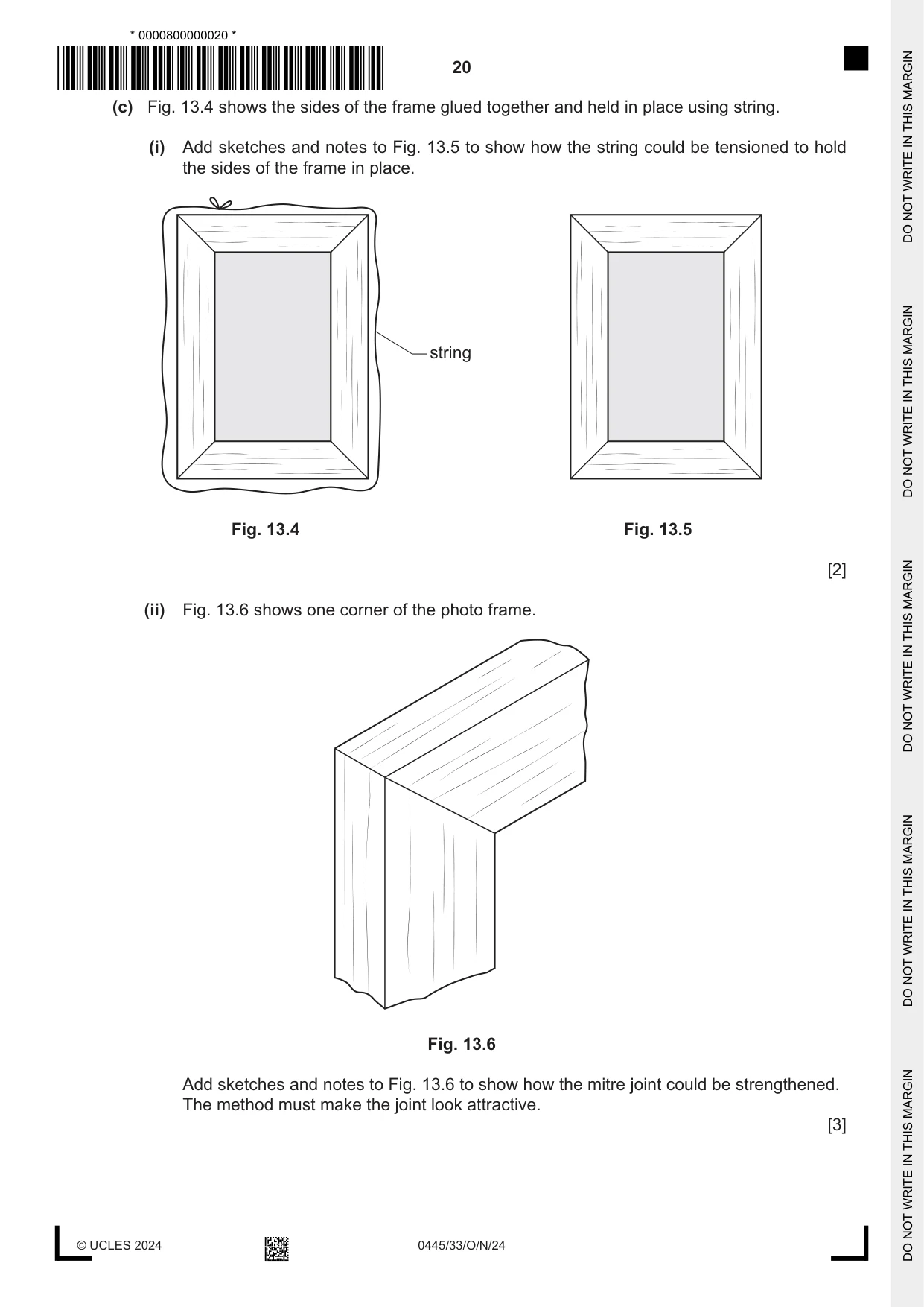 Cambridge IGCSE Design and Technology 0445 2024 Oct/Nov Paper 3 · Variant 3 question paper, page 20 of 24