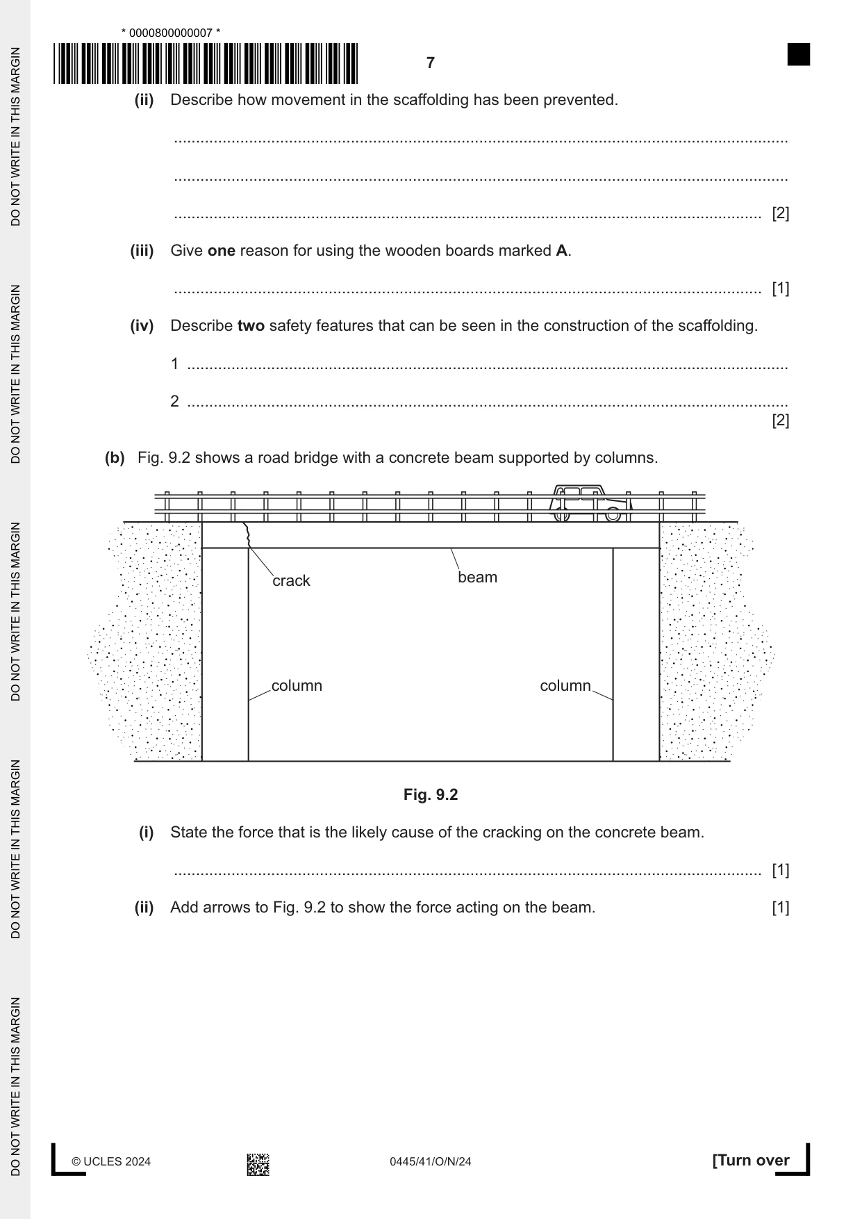 Cambridge IGCSE Design and Technology 0445 2024 Oct/Nov Paper 4 · Variant 1 question paper, page 7 of 20