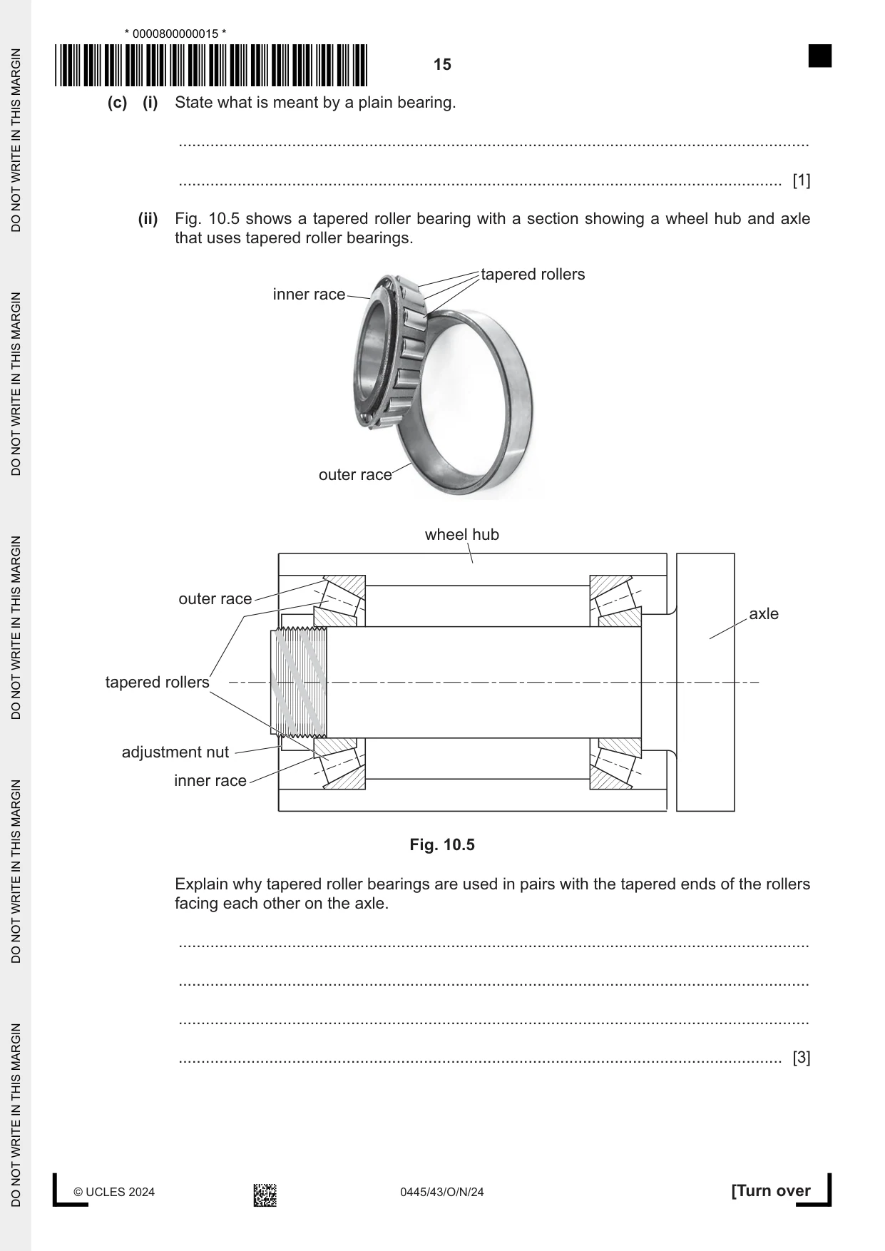 Cambridge IGCSE Design and Technology 0445 2024 Oct/Nov Paper 4 · Variant 3 question paper, page 15 of 20