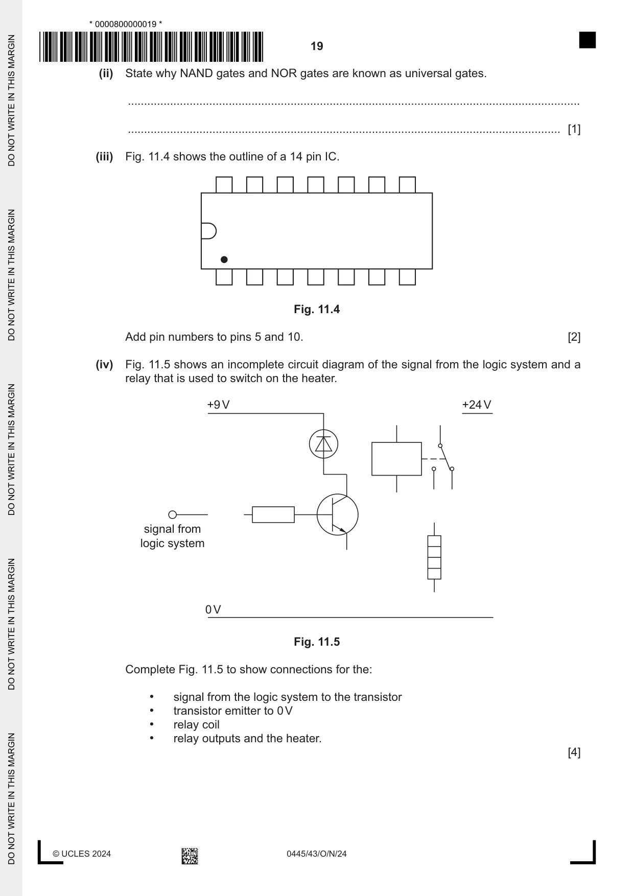 Cambridge IGCSE Design and Technology 0445 2024 Oct/Nov Paper 4 · Variant 3 question paper, page 19 of 20