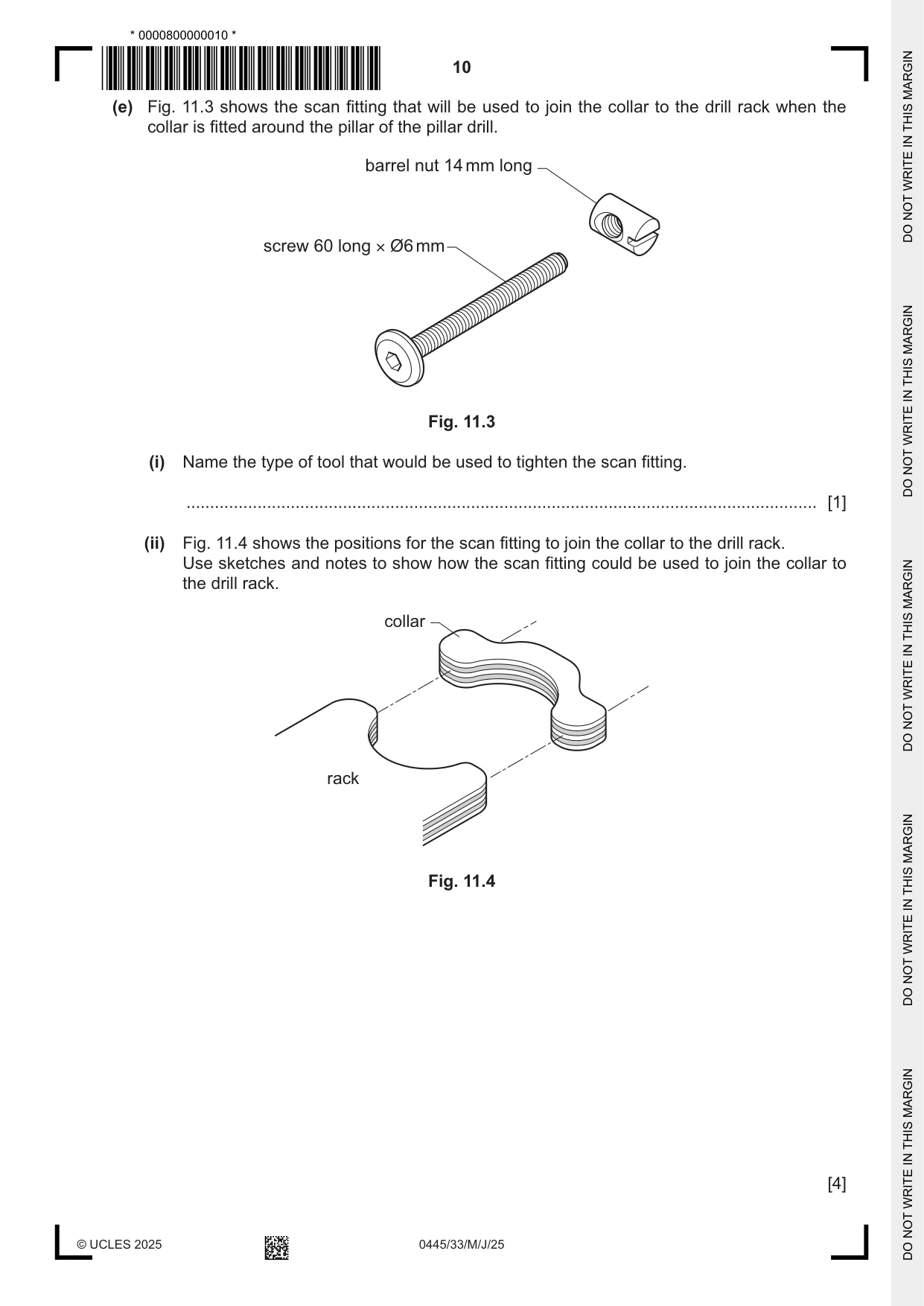 Cambridge IGCSE Design and Technology 0445 2025 May/June Paper 3 · Variant 3 question paper, page 10 of 24