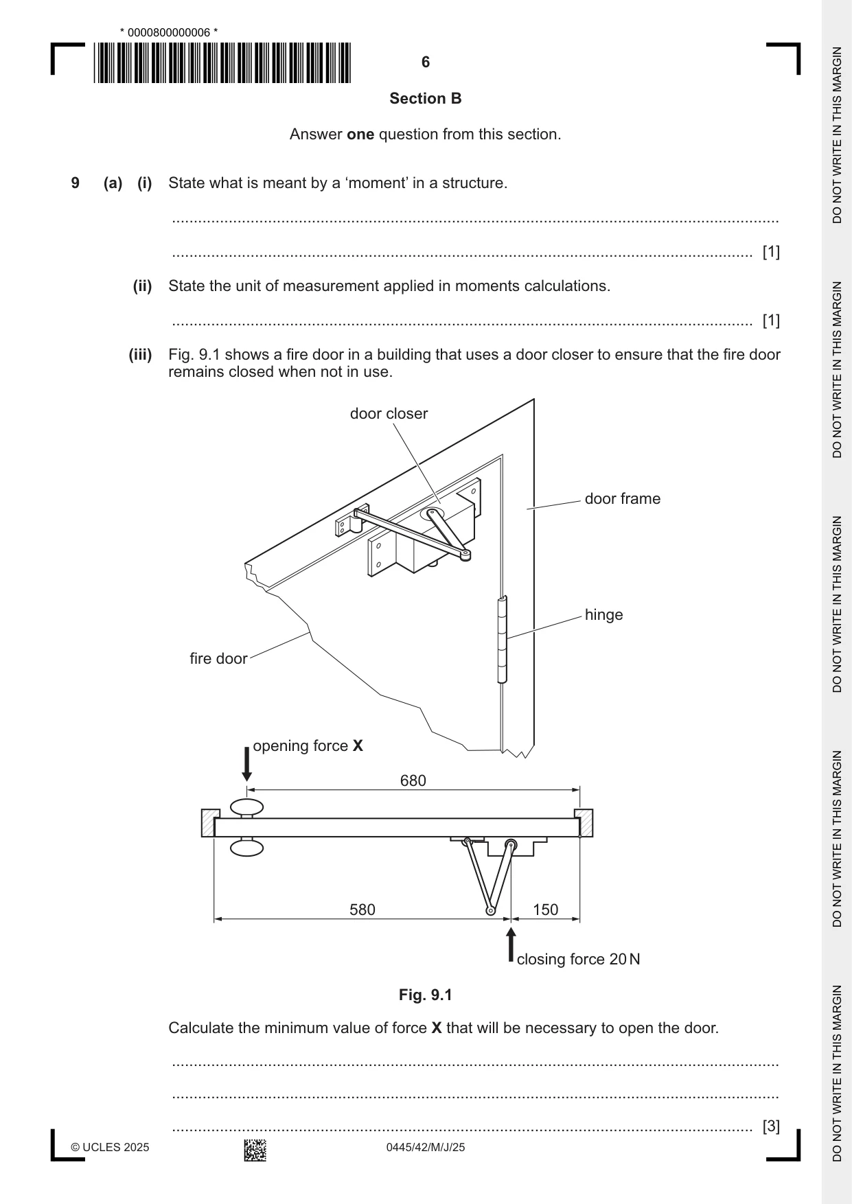 Cambridge IGCSE Design and Technology 0445 2025 May/June Paper 4 · Variant 2 question paper, page 6 of 20