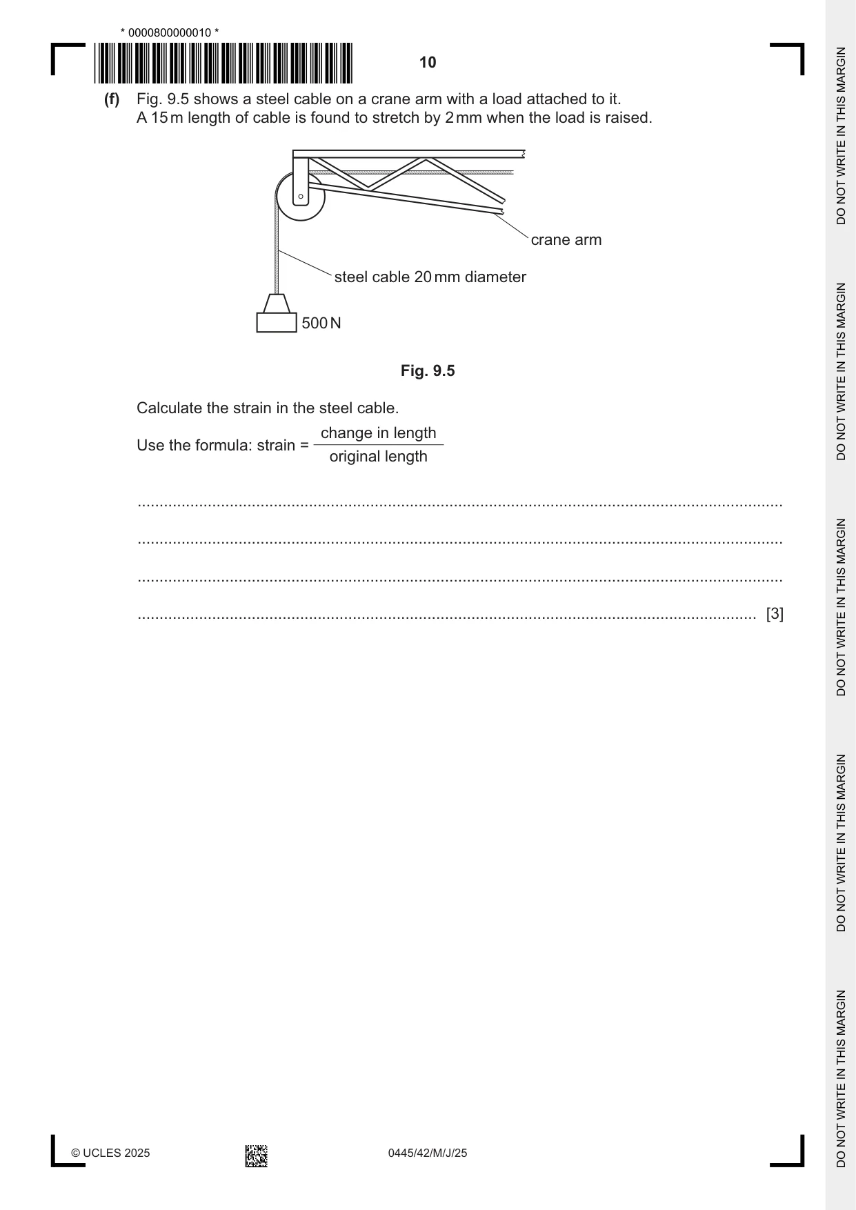 Cambridge IGCSE Design and Technology 0445 2025 May/June Paper 4 · Variant 2 question paper, page 10 of 20