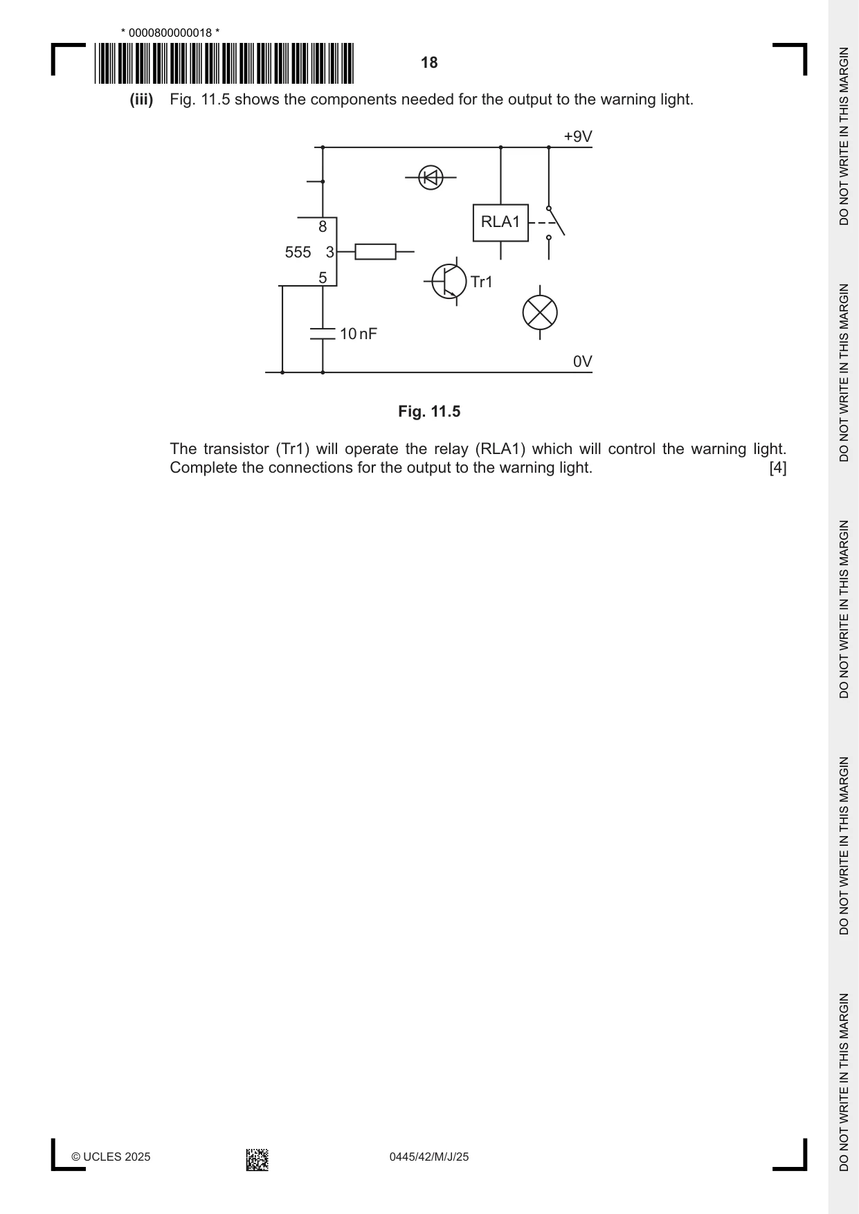 Cambridge IGCSE Design and Technology 0445 2025 May/June Paper 4 · Variant 2 question paper, page 18 of 20