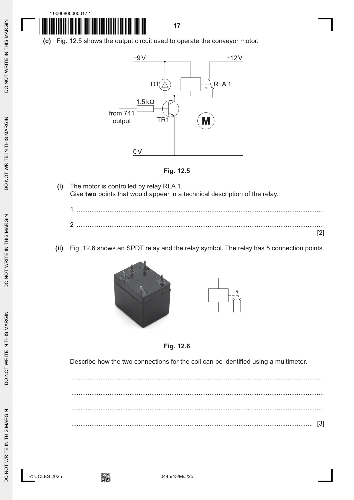Cambridge IGCSE Design and Technology 0445 2025 May/June Paper 4 · Variant 3 question paper, page 17 of 20