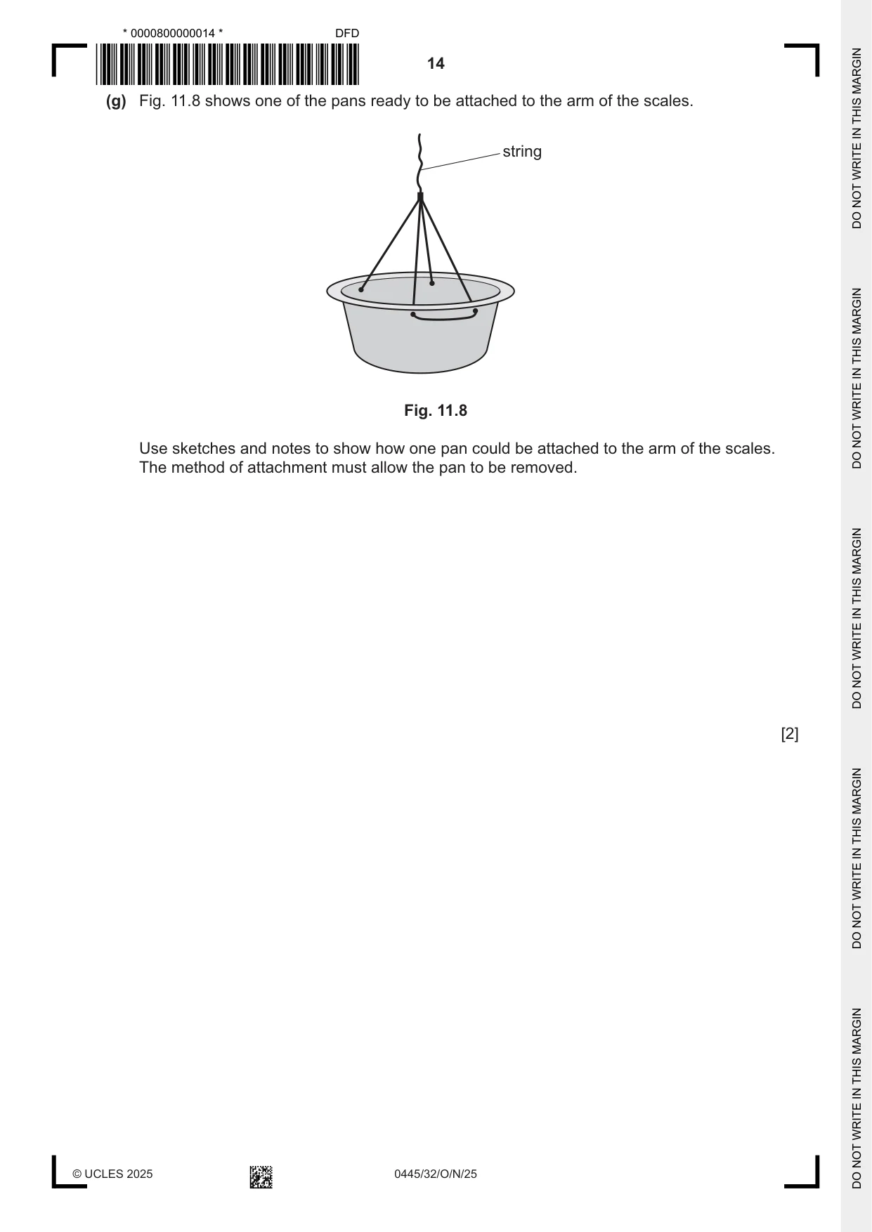 Cambridge IGCSE Design and Technology 0445 2025 Oct/Nov Paper 3 · Variant 2 question paper, page 14 of 24