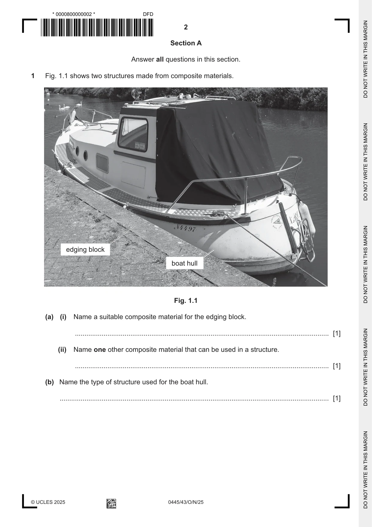 Cambridge IGCSE Design and Technology 0445 2025 Oct/Nov Paper 4 · Variant 3 question paper, page 2 of 20