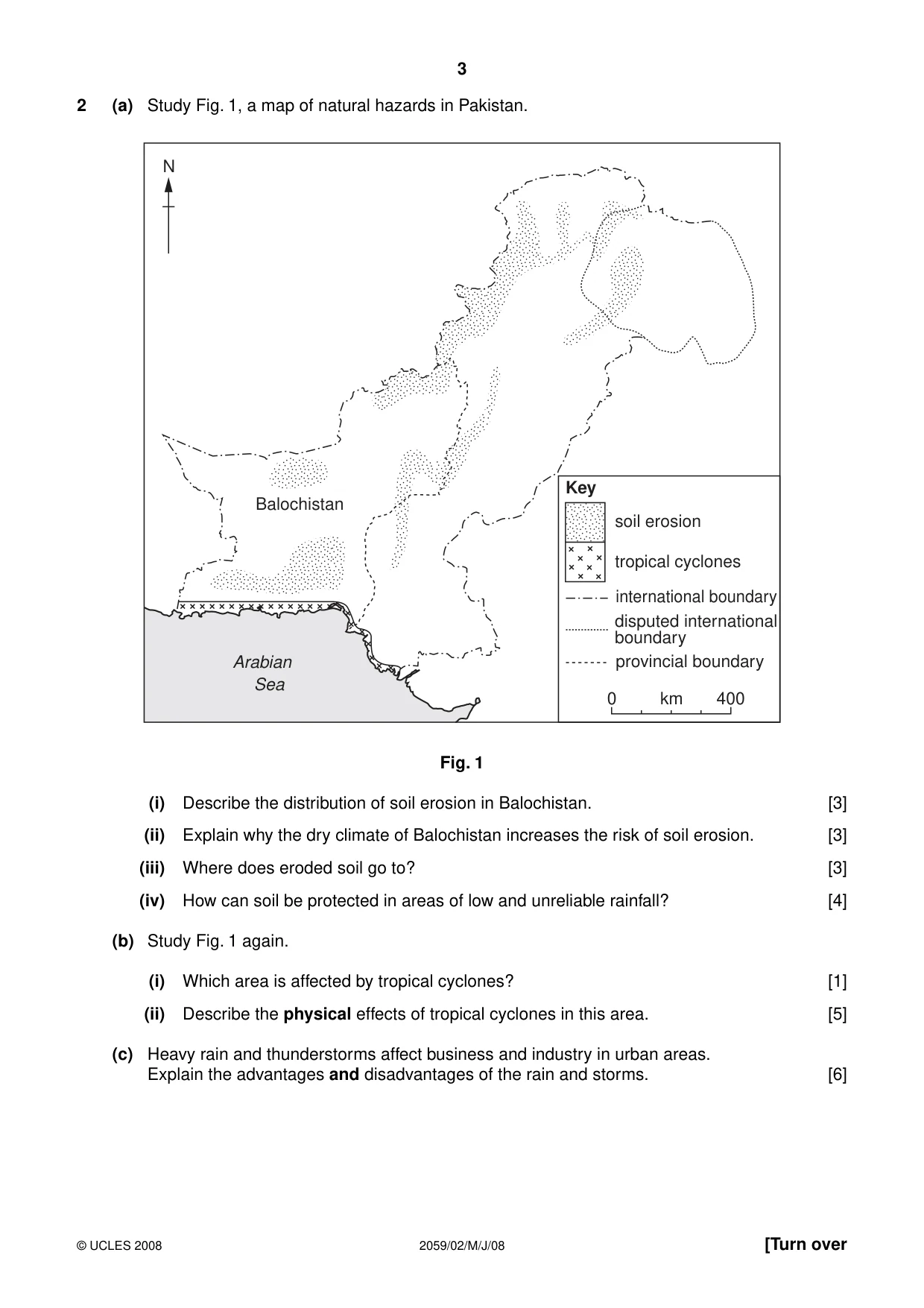 Cambridge IGCSE Pakistan Studies 0448 2008 May/June Paper 2 · Variant 1 question paper, page 3 of 8