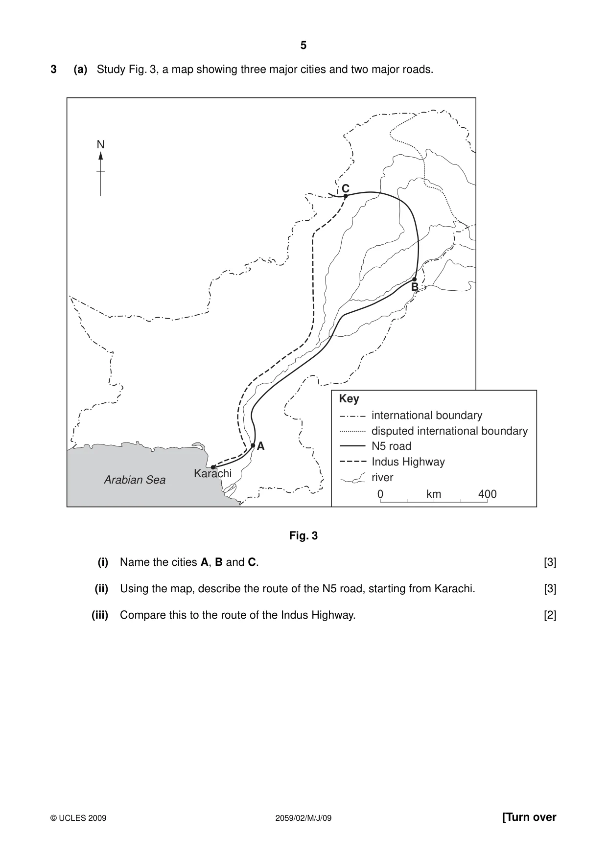 Cambridge IGCSE Pakistan Studies 0448 2009 May/June Paper 2 · Variant 1 question paper, page 5 of 8