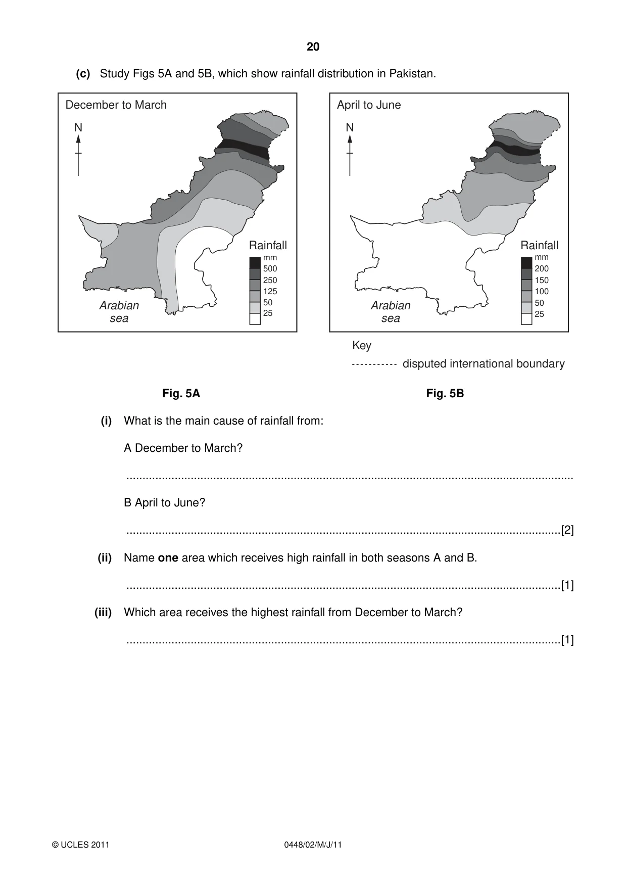 Cambridge IGCSE Pakistan Studies 0448 2011 May/June Paper 2 · Variant 1 question paper, page 20 of 24