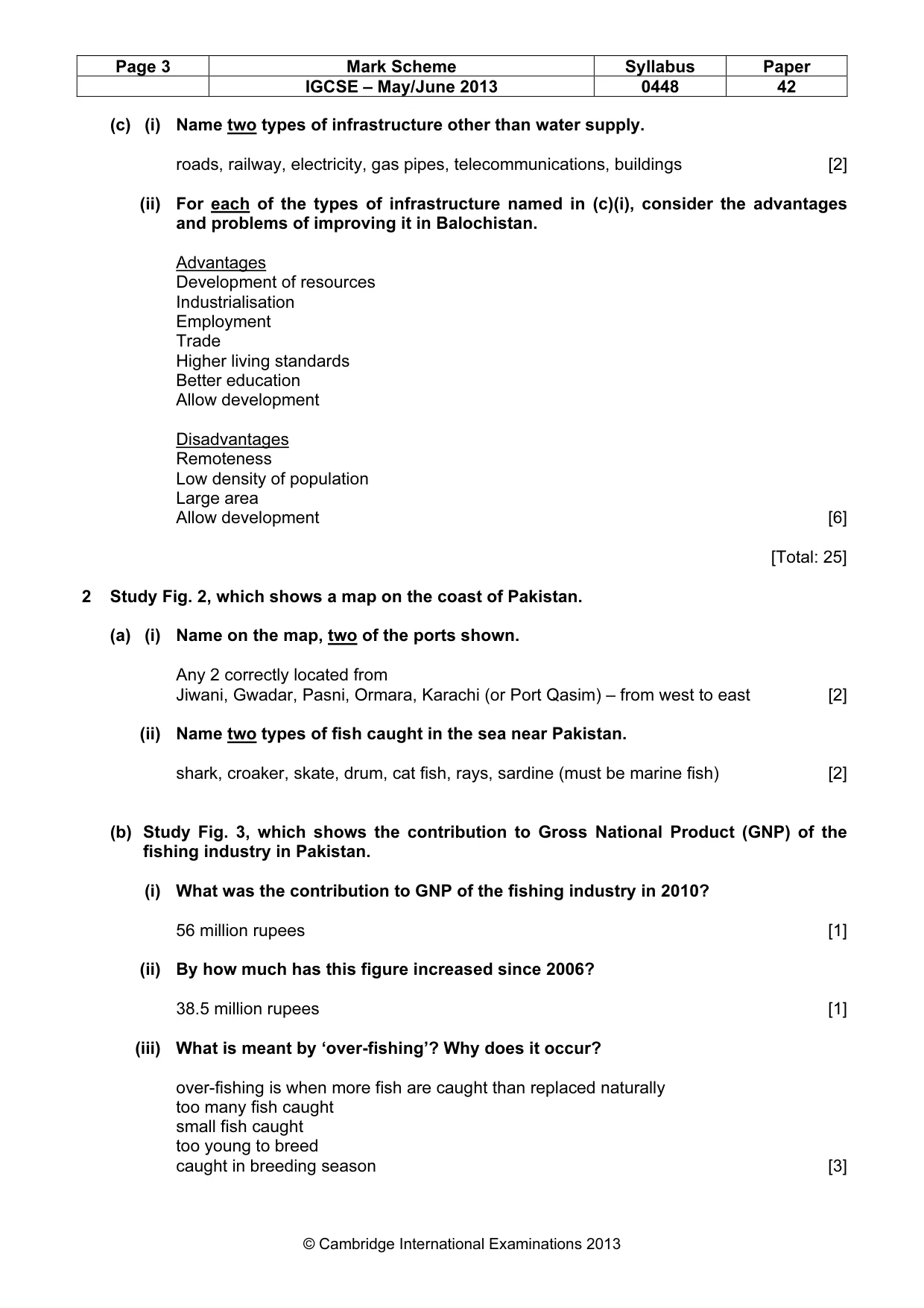 Mark scheme, page 4 of 10