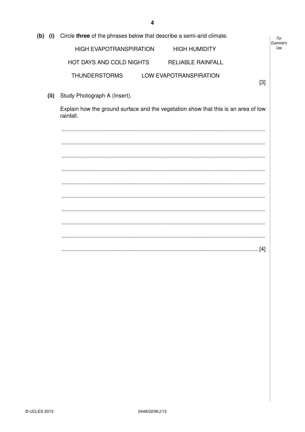 Cambridge IGCSE Pakistan Studies 0448 2013 May/June Paper 2 · Variant 1 question paper, page 5 of 25