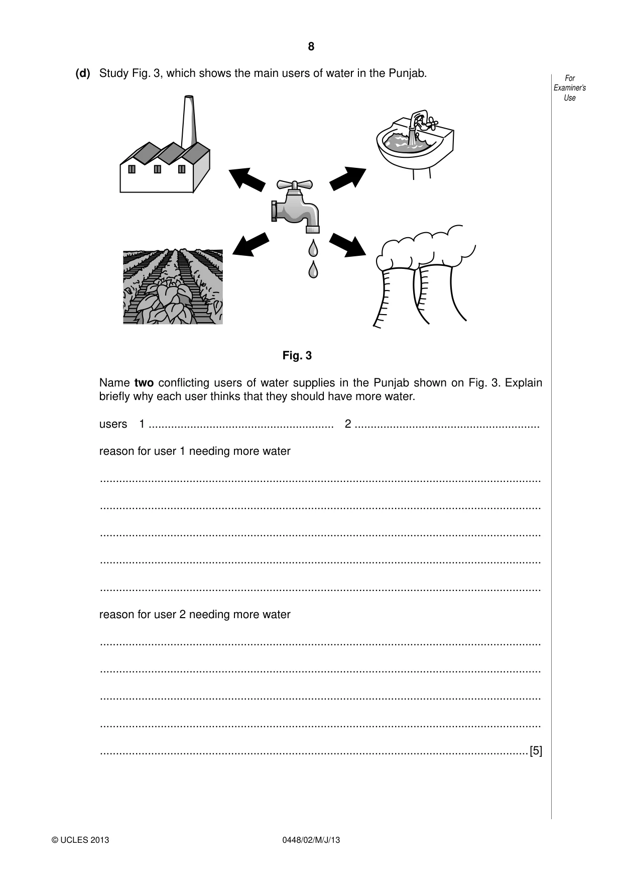 Cambridge IGCSE Pakistan Studies 0448 2013 May/June Paper 2 · Variant 1 question paper, page 9 of 25