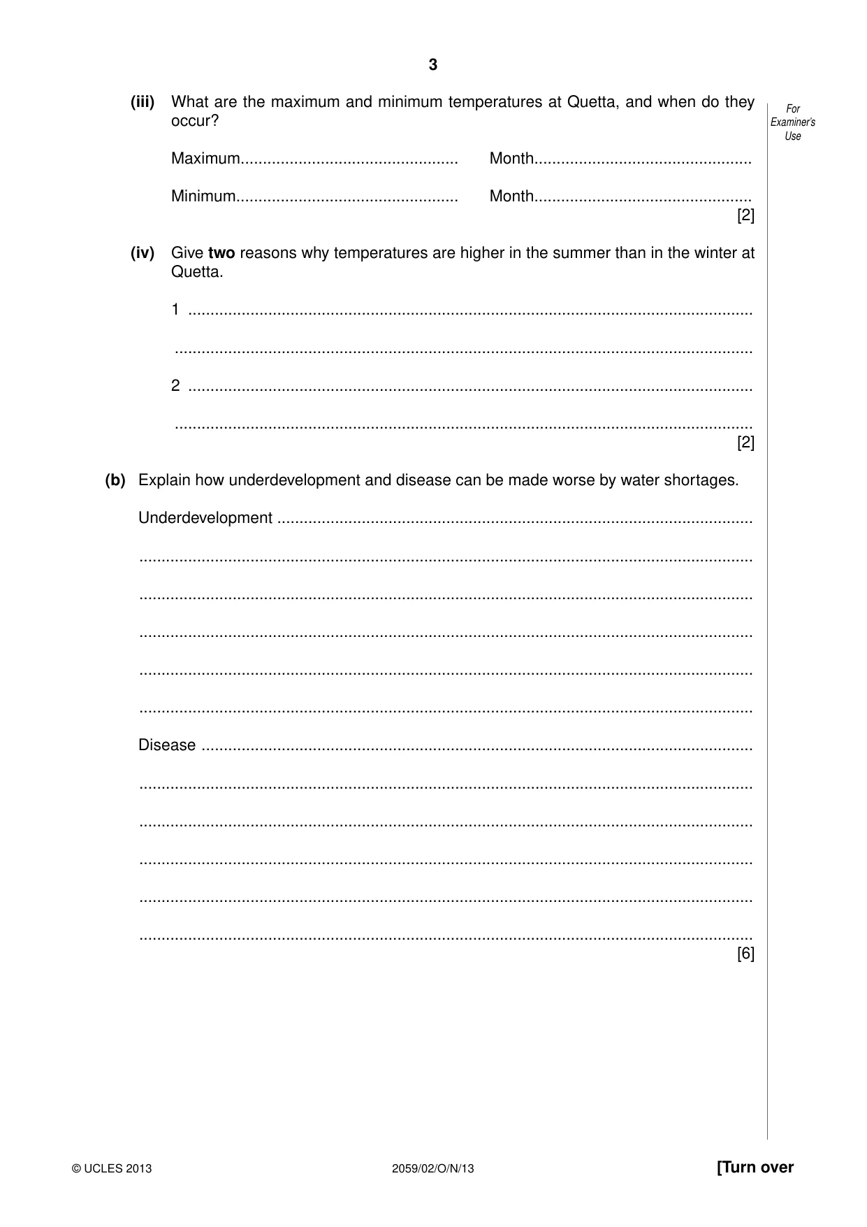 Cambridge IGCSE Pakistan Studies 0448 2013 May/June Paper 4 · Variant 2 question paper, page 4 of 21