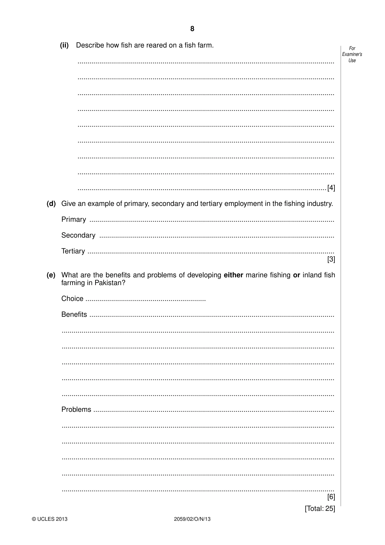 Cambridge IGCSE Pakistan Studies 0448 2013 May/June Paper 4 · Variant 2 question paper, page 9 of 21