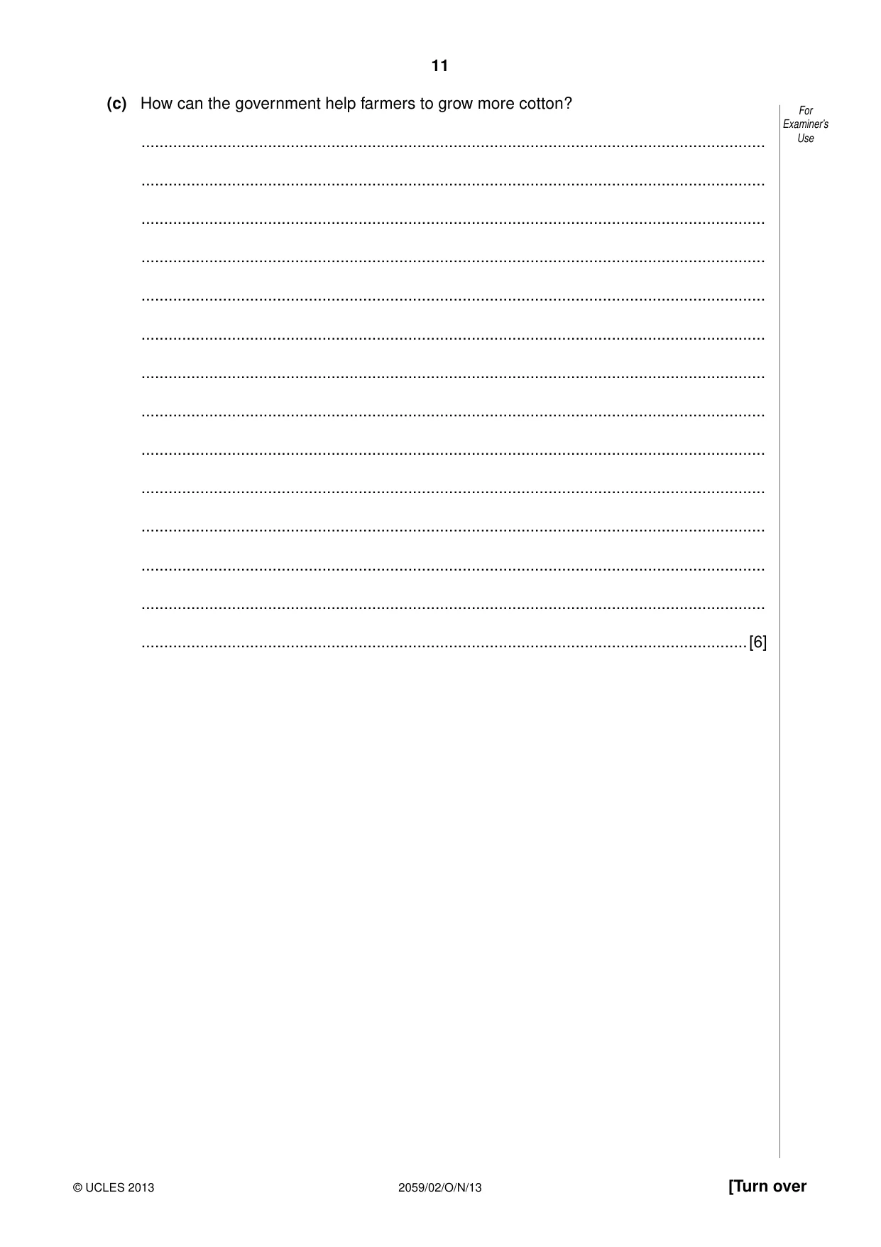 Cambridge IGCSE Pakistan Studies 0448 2013 May/June Paper 4 · Variant 2 question paper, page 12 of 21