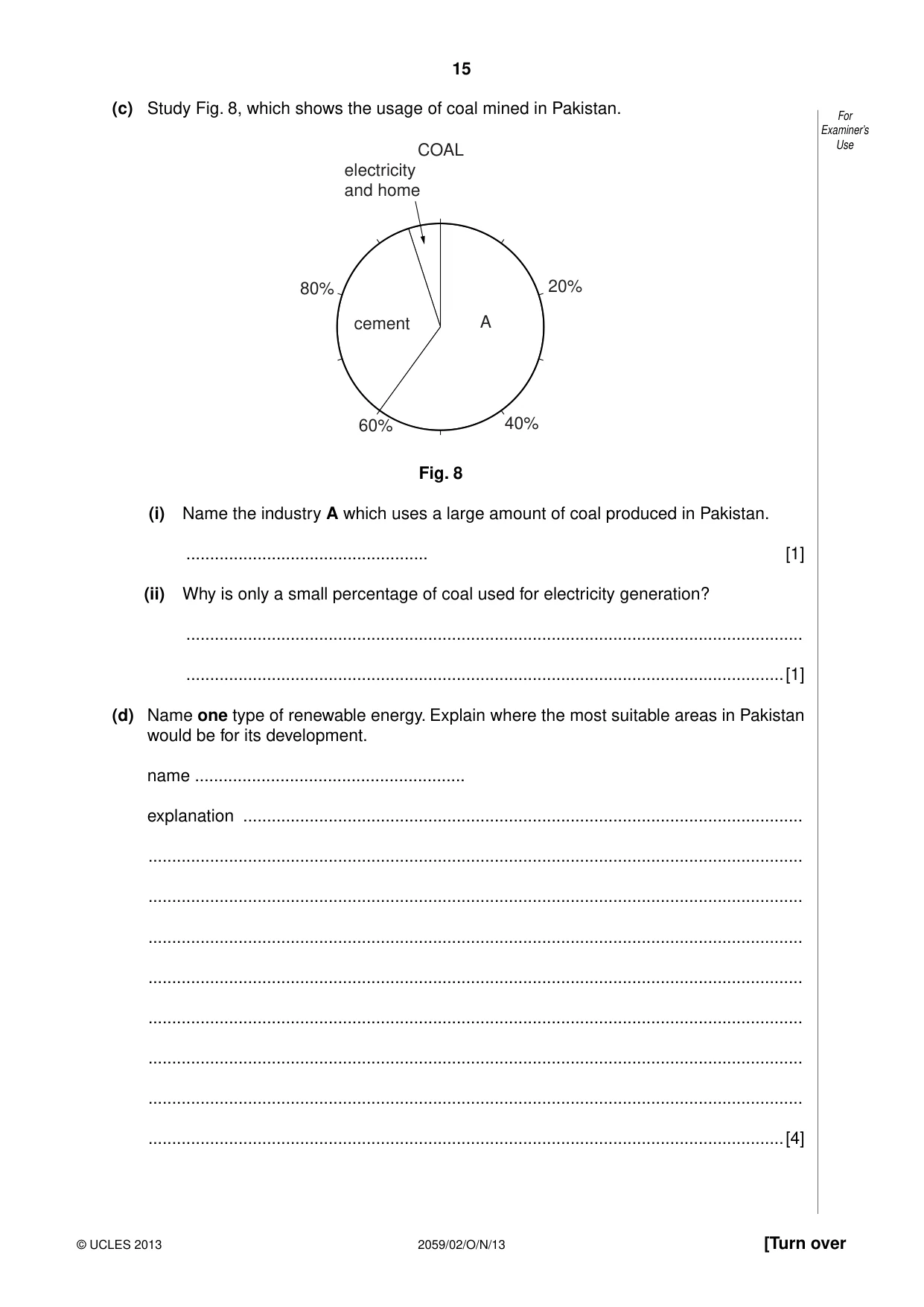 Cambridge IGCSE Pakistan Studies 0448 2013 May/June Paper 4 · Variant 2 question paper, page 16 of 21