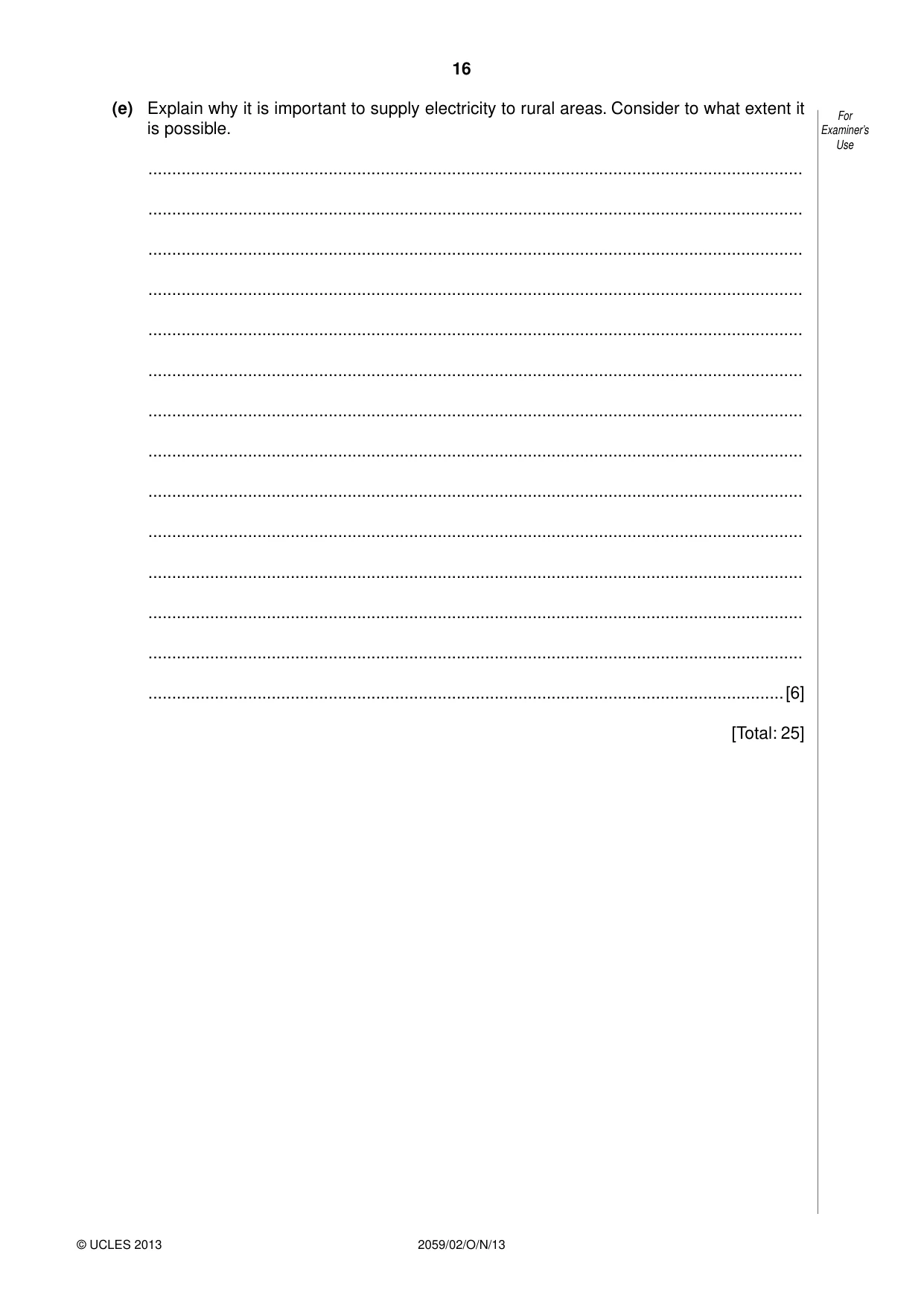 Cambridge IGCSE Pakistan Studies 0448 2013 May/June Paper 4 · Variant 2 question paper, page 17 of 21