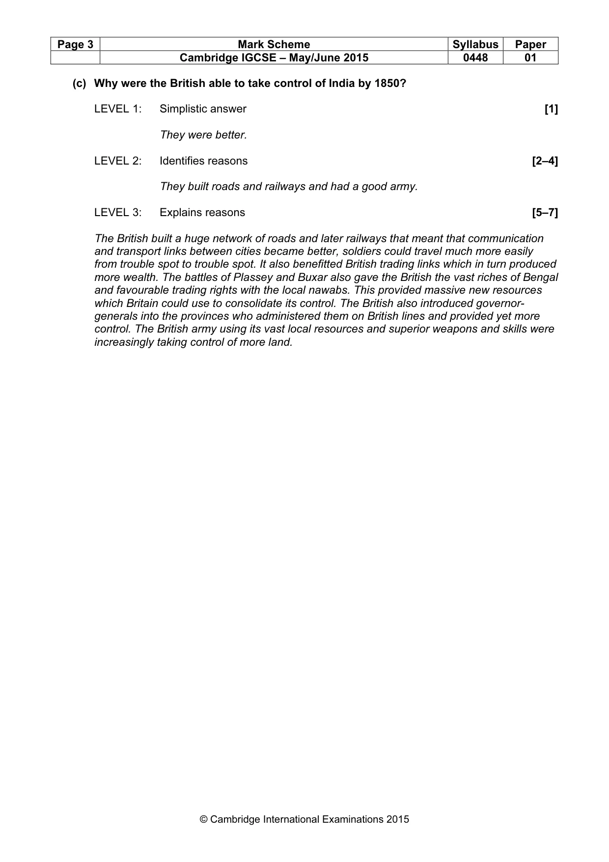 Mark scheme, page 3 of 12
