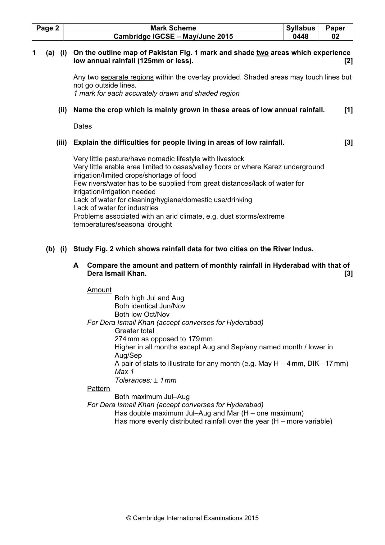Mark scheme, page 2 of 18