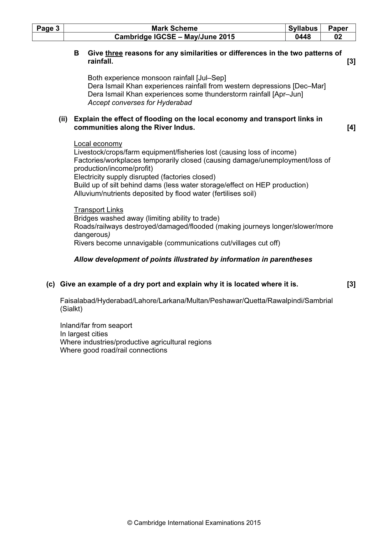 Mark scheme, page 3 of 18