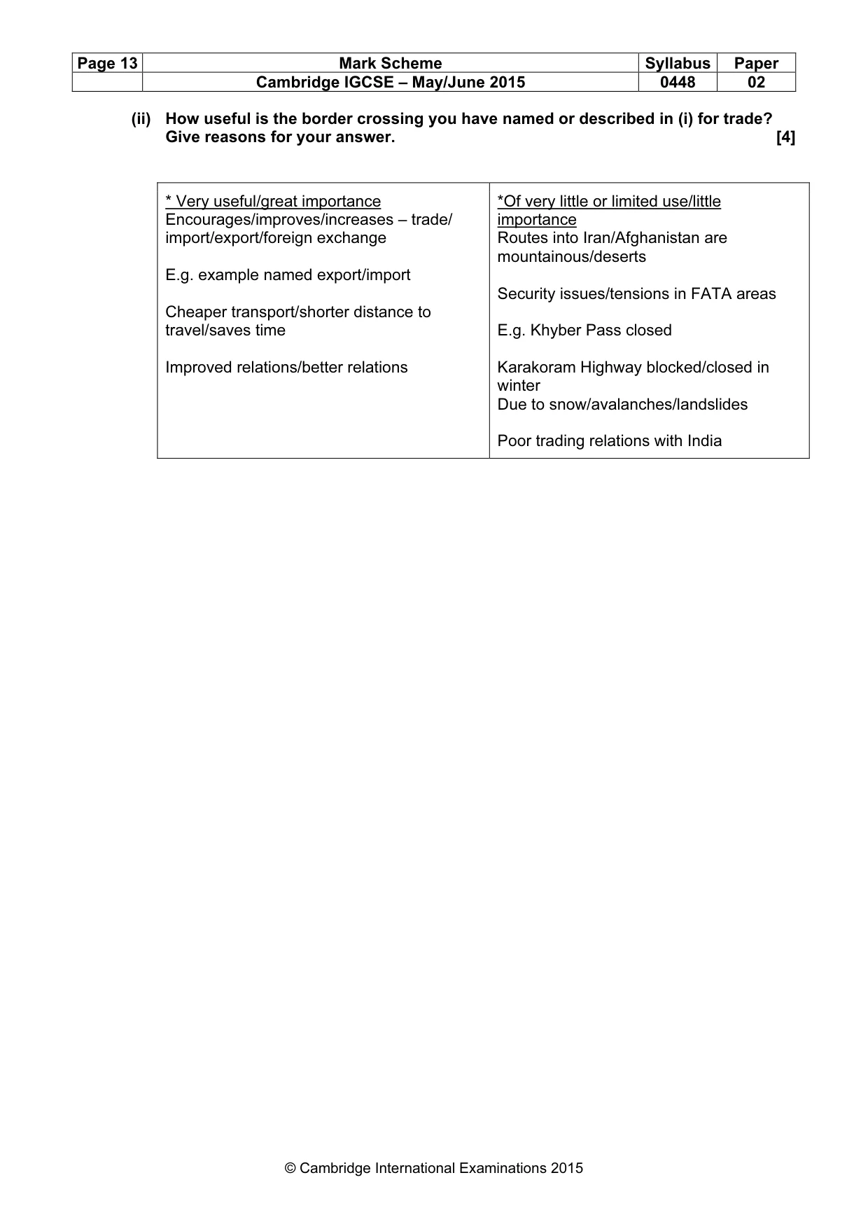 Mark scheme, page 13 of 18