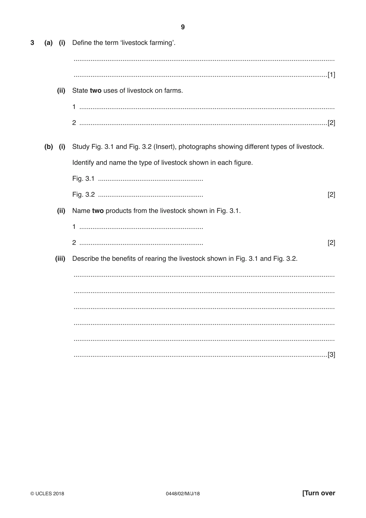 Cambridge IGCSE Pakistan Studies 0448 2018 May/June Paper 2 · Variant 0 question paper, page 9 of 24