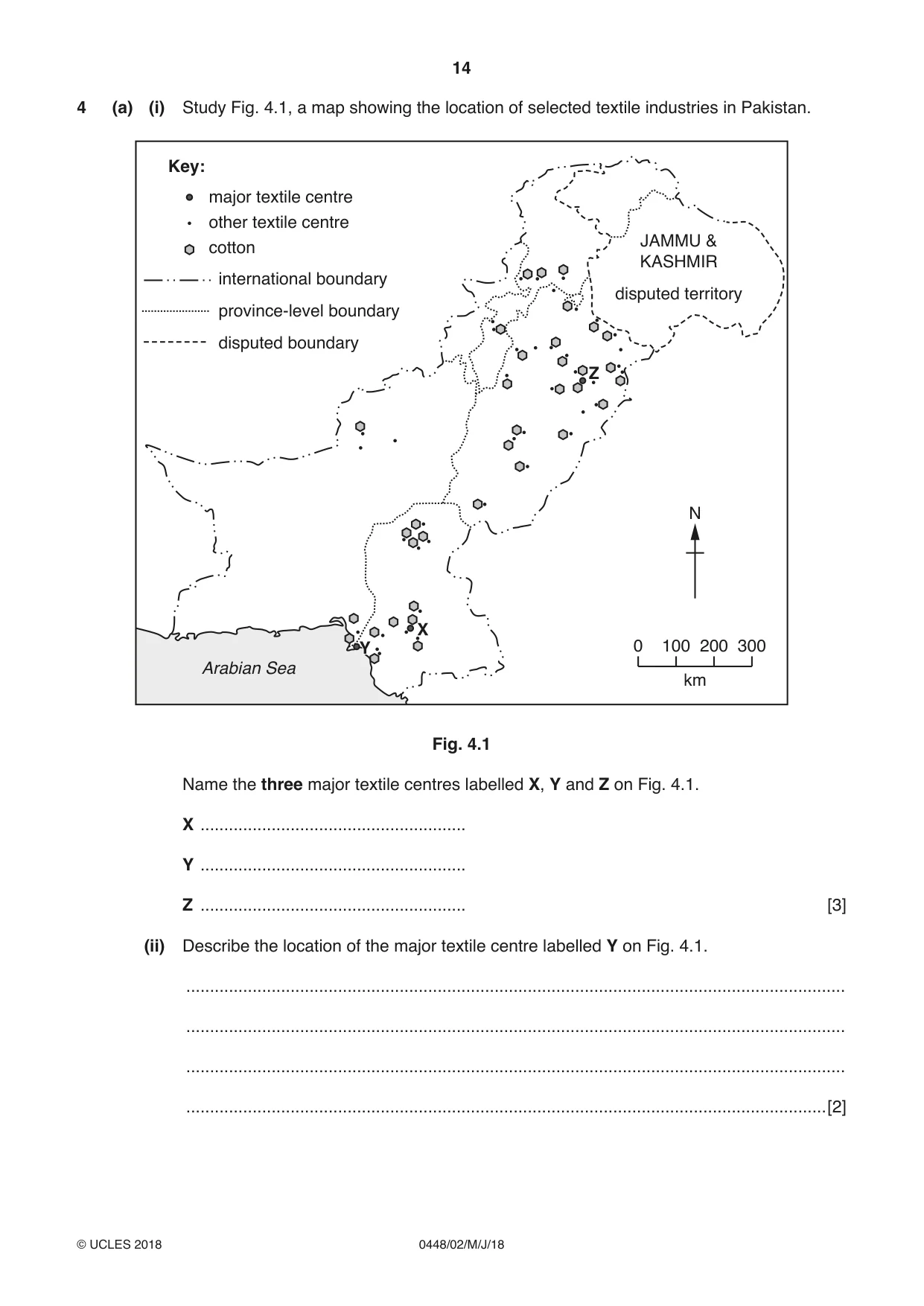Cambridge IGCSE Pakistan Studies 0448 2018 May/June Paper 2 · Variant 0 question paper, page 14 of 24
