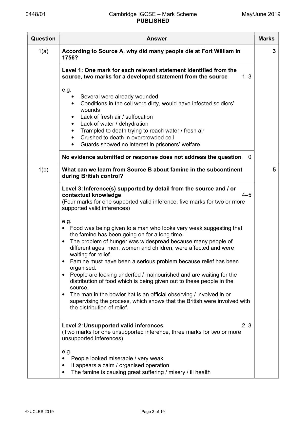 Mark scheme, page 3 of 19
