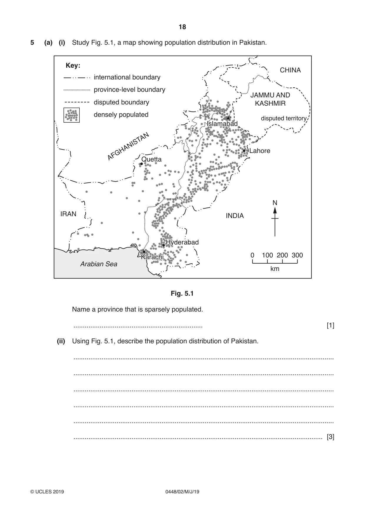Cambridge IGCSE Pakistan Studies 0448 2019 May/June Paper 2 · Variant 1 question paper, page 18 of 24