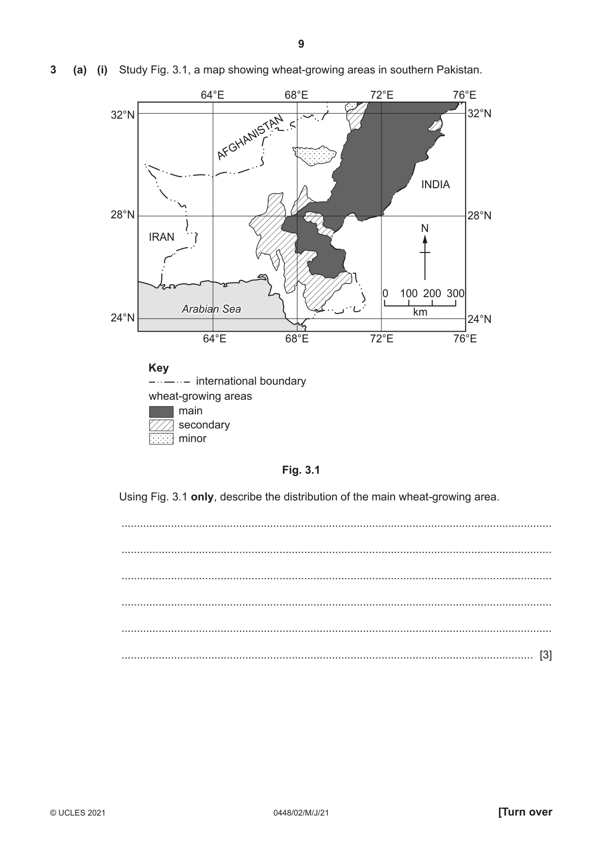 Cambridge IGCSE Pakistan Studies 0448 2021 May/June Paper 2 · Variant 0 question paper, page 9 of 20