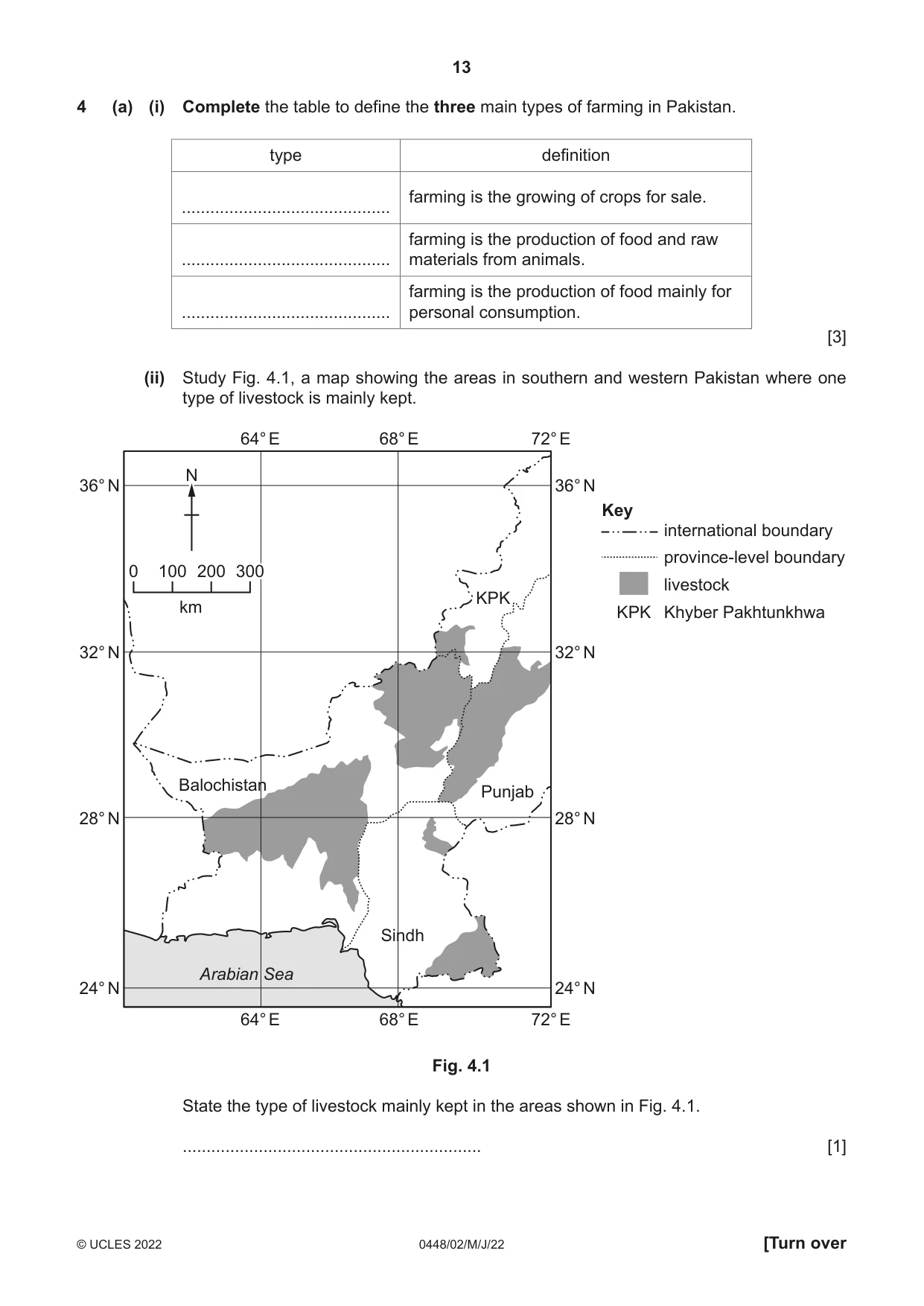 Cambridge IGCSE Pakistan Studies 0448 2022 May/June Paper 2 · Variant 0 question paper, page 13 of 20