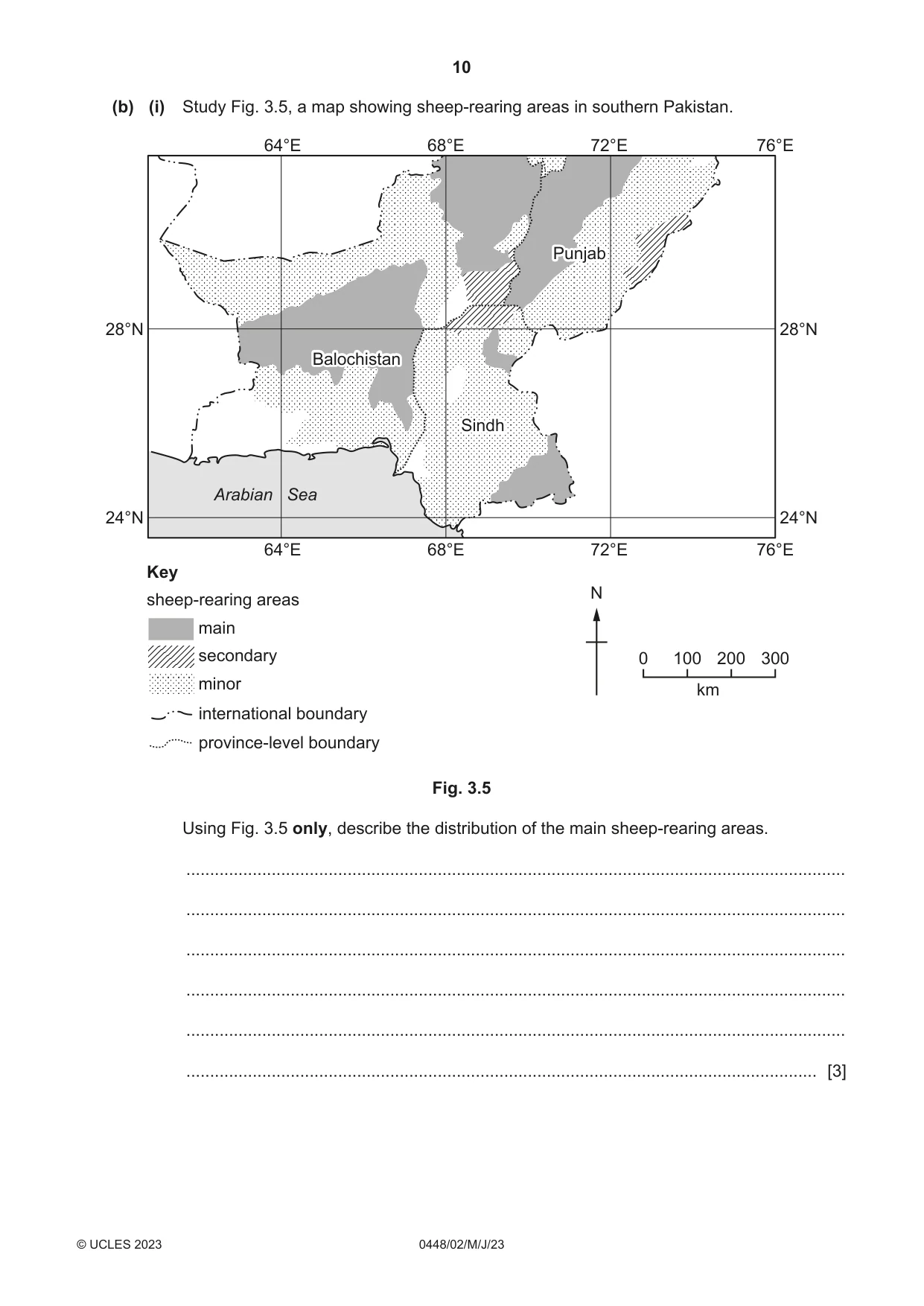 Cambridge IGCSE Pakistan Studies 0448 2023 May/June Paper 2 · Variant 0 question paper, page 10 of 20
