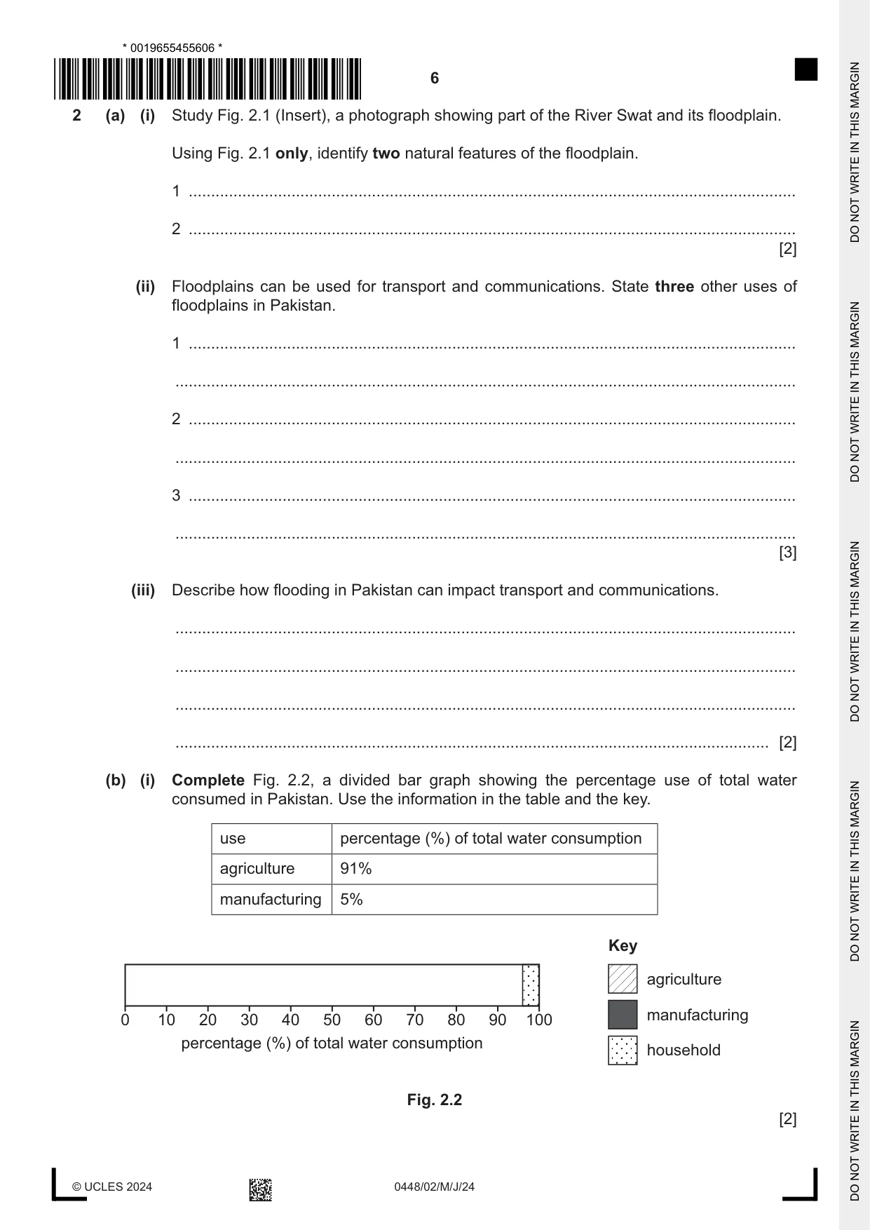 Cambridge IGCSE Pakistan Studies 0448 2024 May/June Paper 2 · Variant 0 question paper, page 6 of 28
