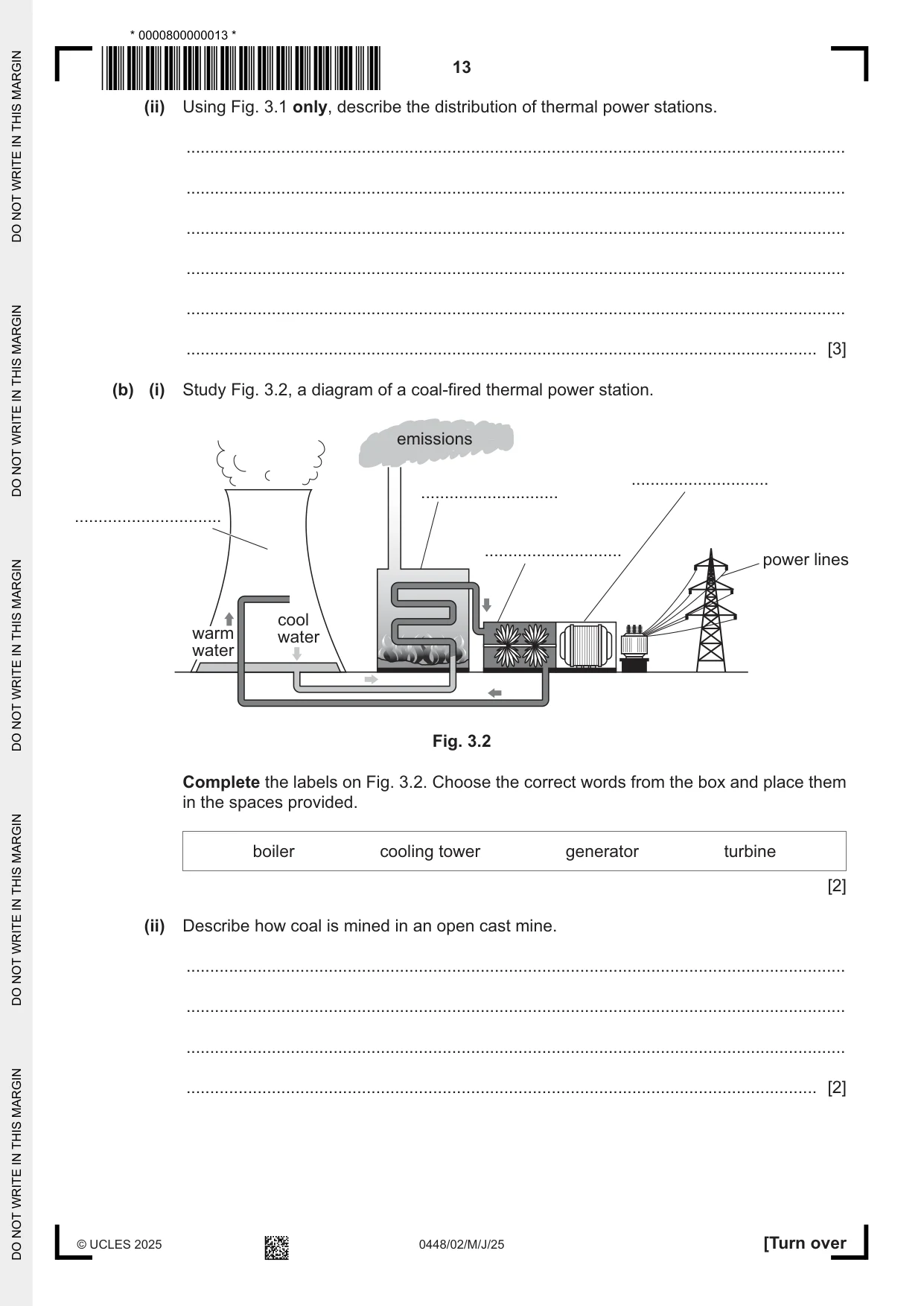 Cambridge IGCSE Pakistan Studies 0448 2025 May/June Paper 2 · Variant 0 question paper, page 13 of 28