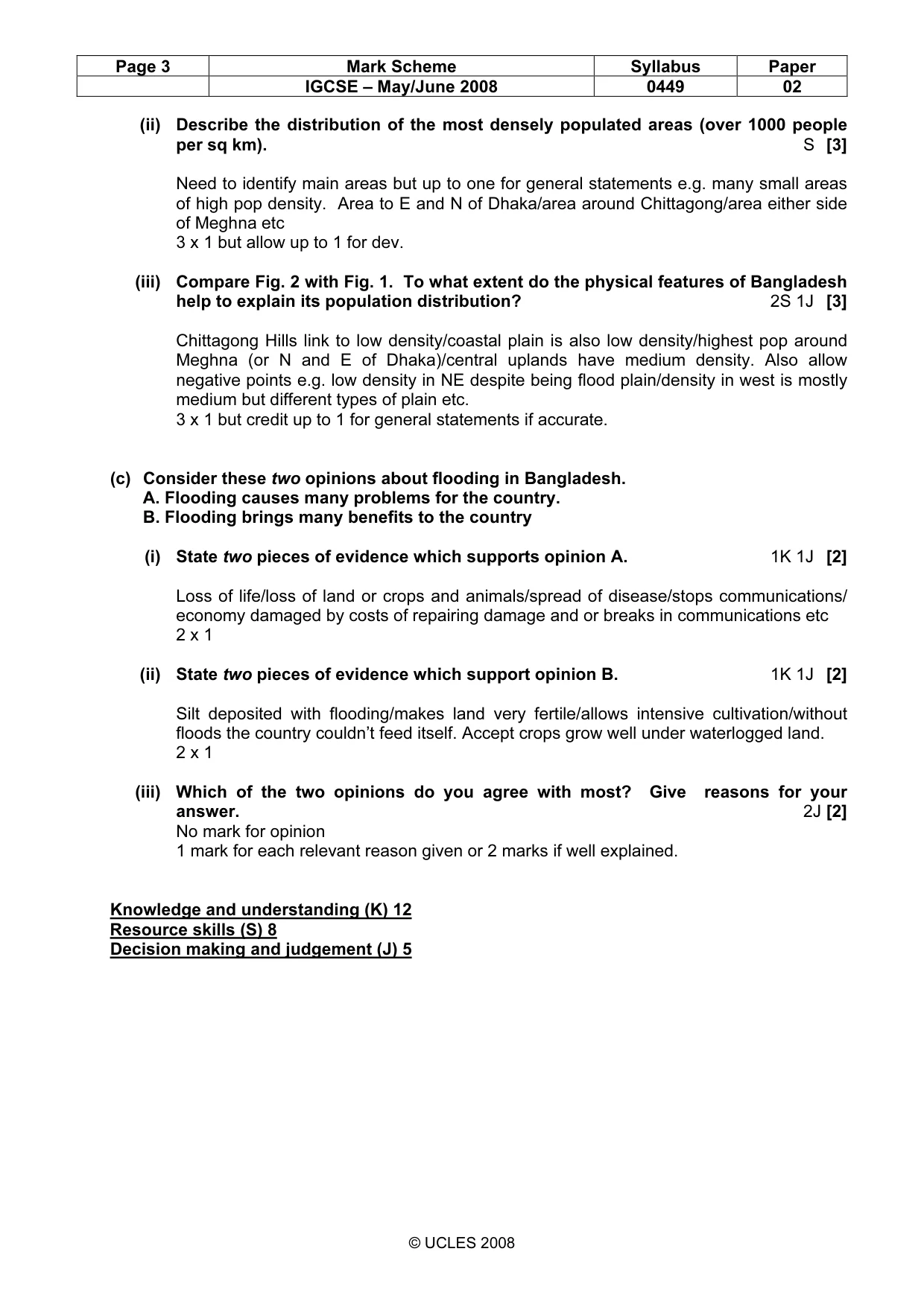 Mark scheme, page 3 of 10