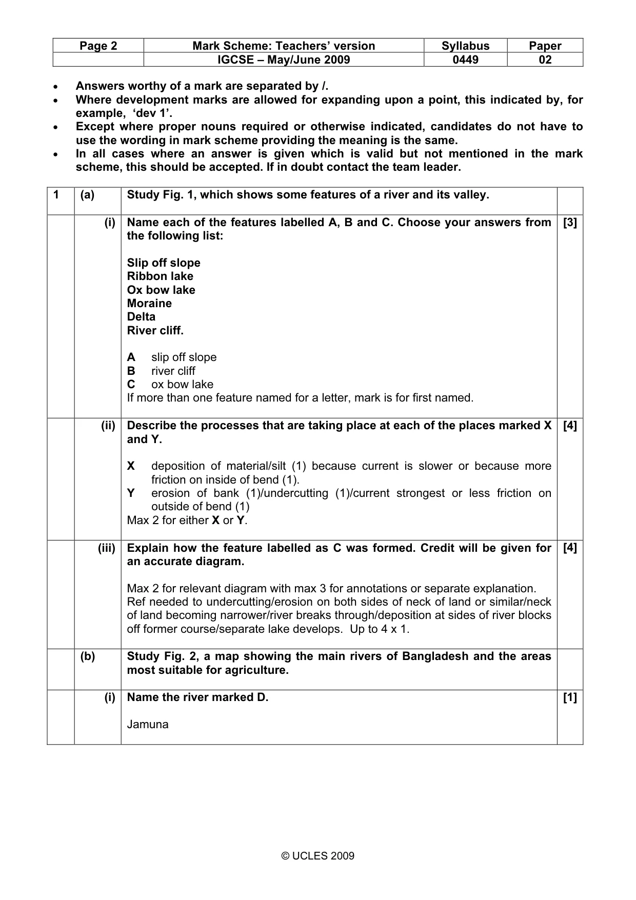 Mark scheme, page 2 of 11