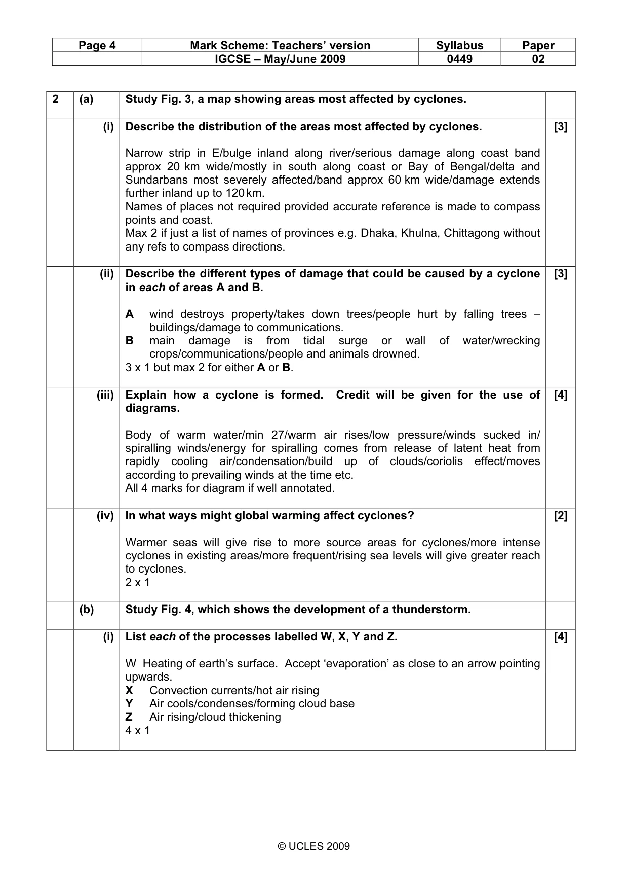 Mark scheme, page 4 of 11