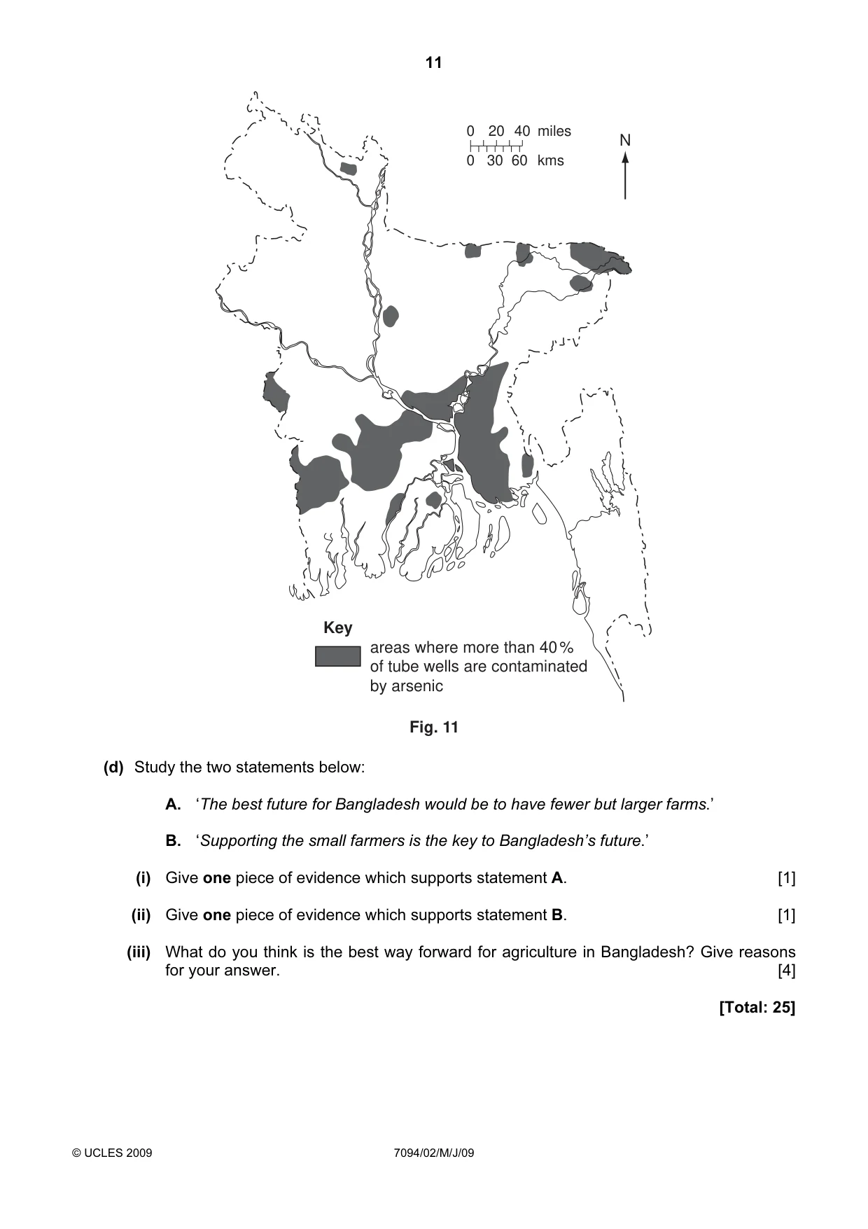 Cambridge IGCSE Bangladesh Studies 0449 2009 May/June Paper 2 · Variant 1 question paper, page 11 of 12
