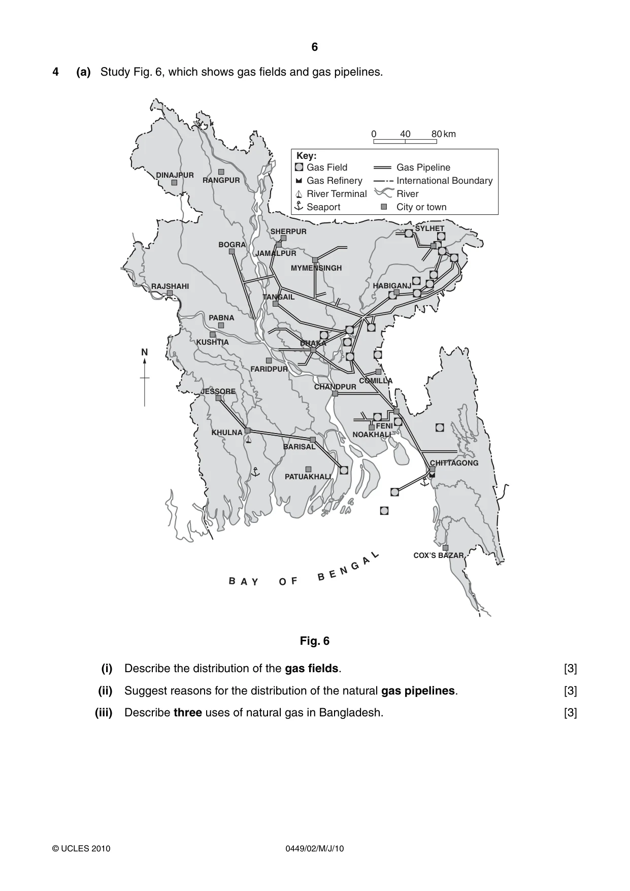 Cambridge IGCSE Bangladesh Studies 0449 2010 May/June Paper 2 · Variant 1 question paper, page 6 of 12