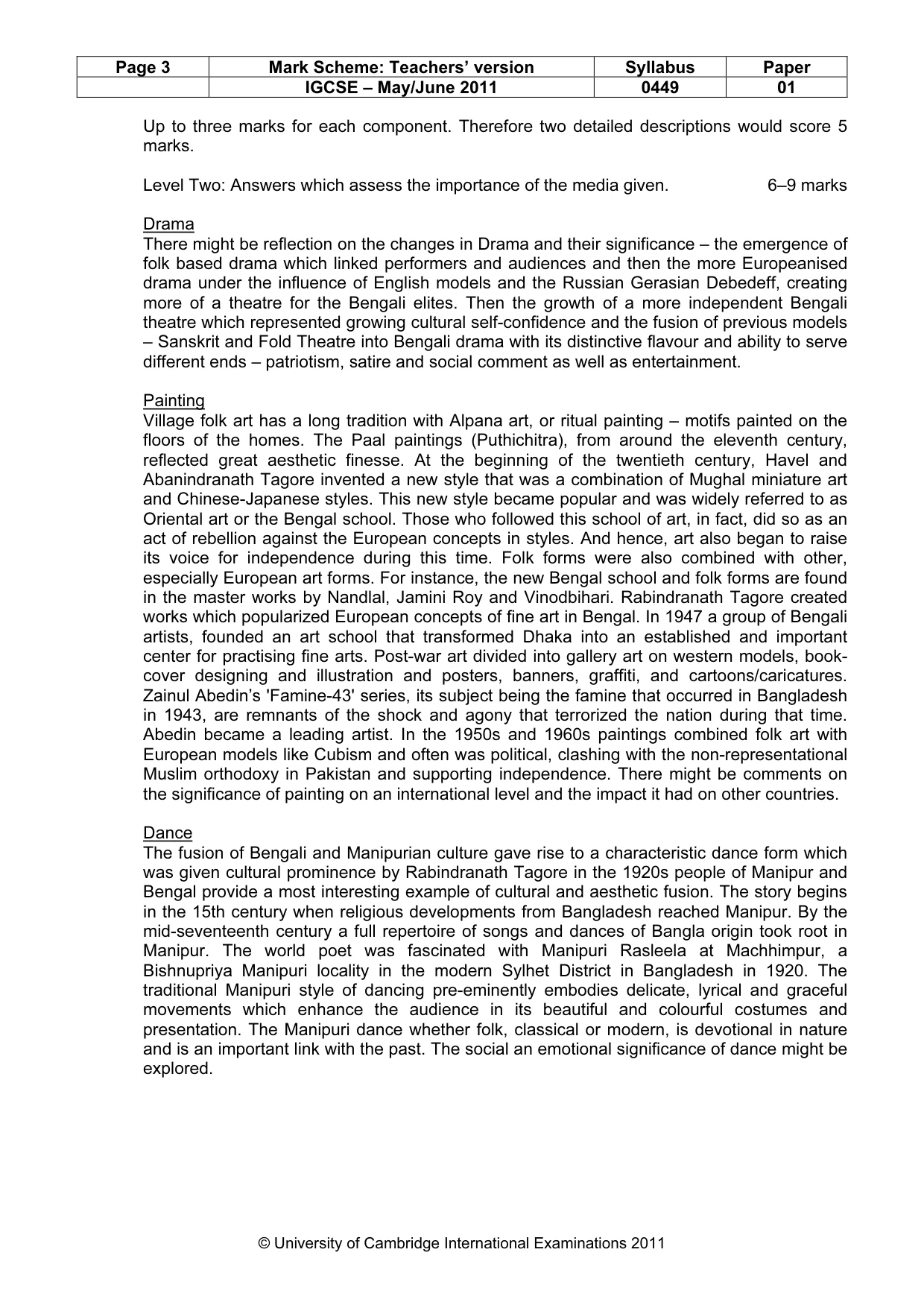 Mark scheme, page 3 of 11