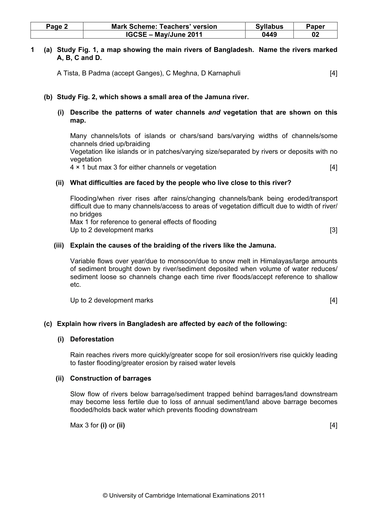 Mark scheme, page 2 of 11