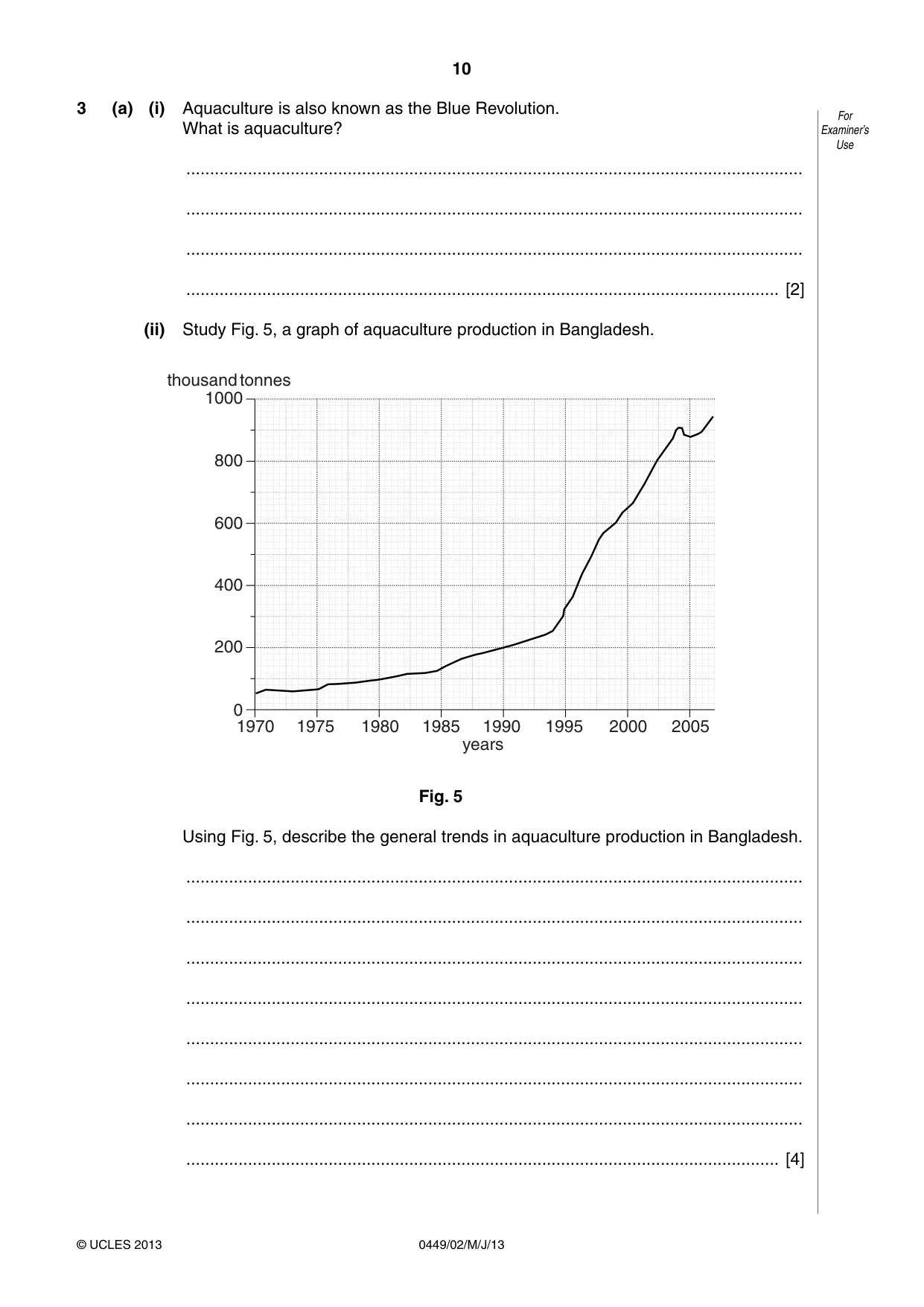 Cambridge IGCSE Bangladesh Studies 0449 2013 May/June Paper 2 · Variant 1 question paper, page 10 of 24