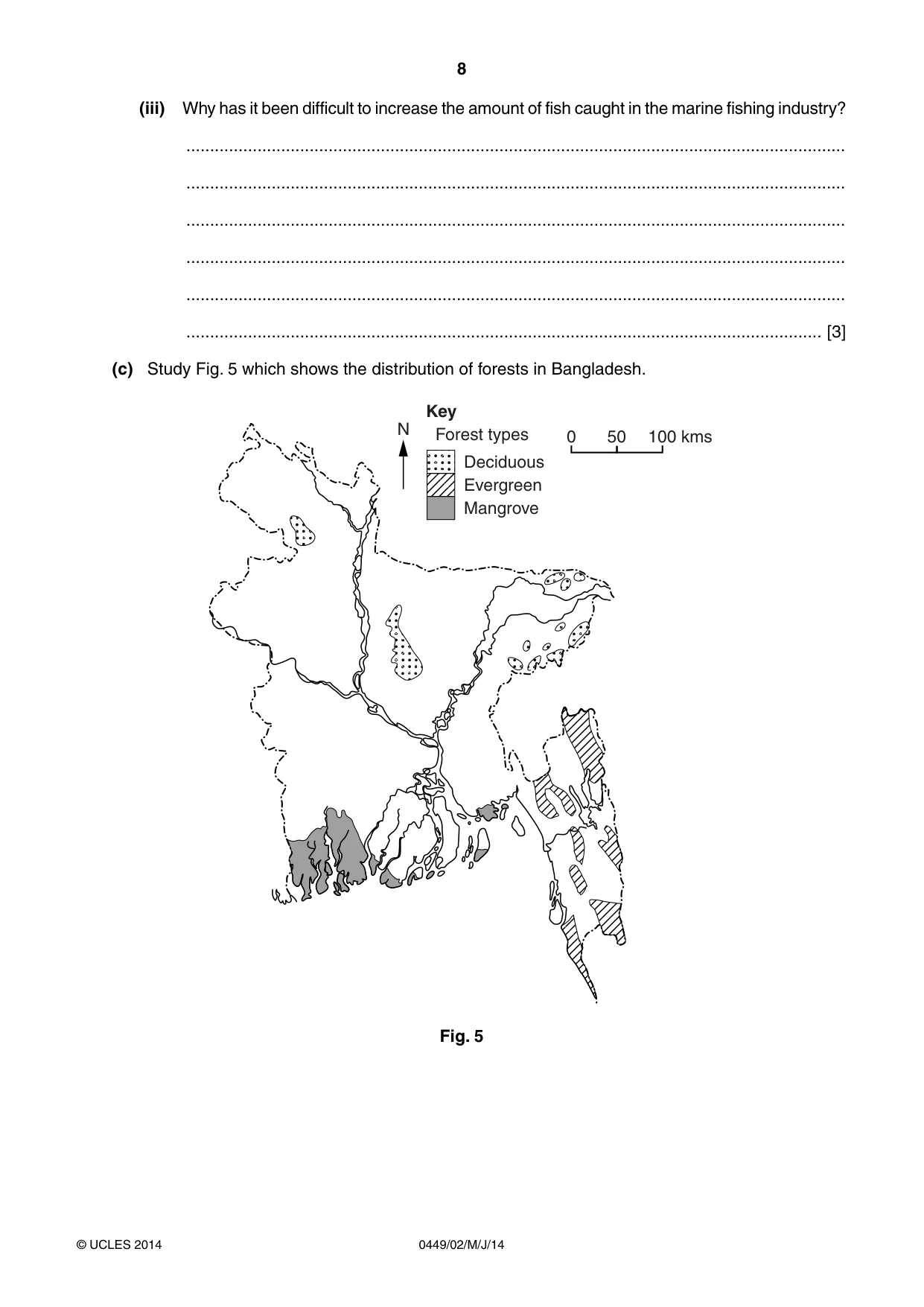 Cambridge IGCSE Bangladesh Studies 0449 2014 May/June Paper 2 · Variant 1 question paper, page 8 of 24