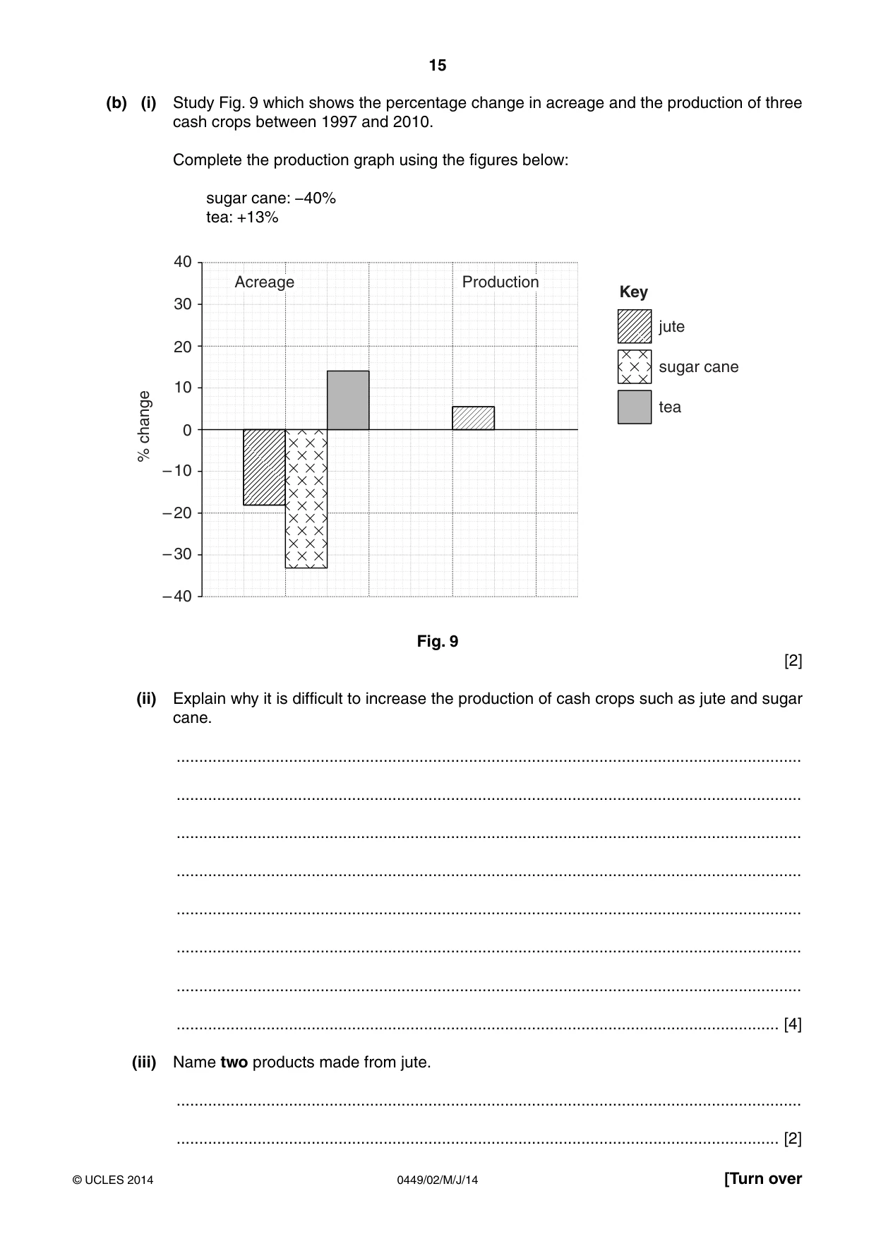 Cambridge IGCSE Bangladesh Studies 0449 2014 May/June Paper 2 · Variant 1 question paper, page 15 of 24