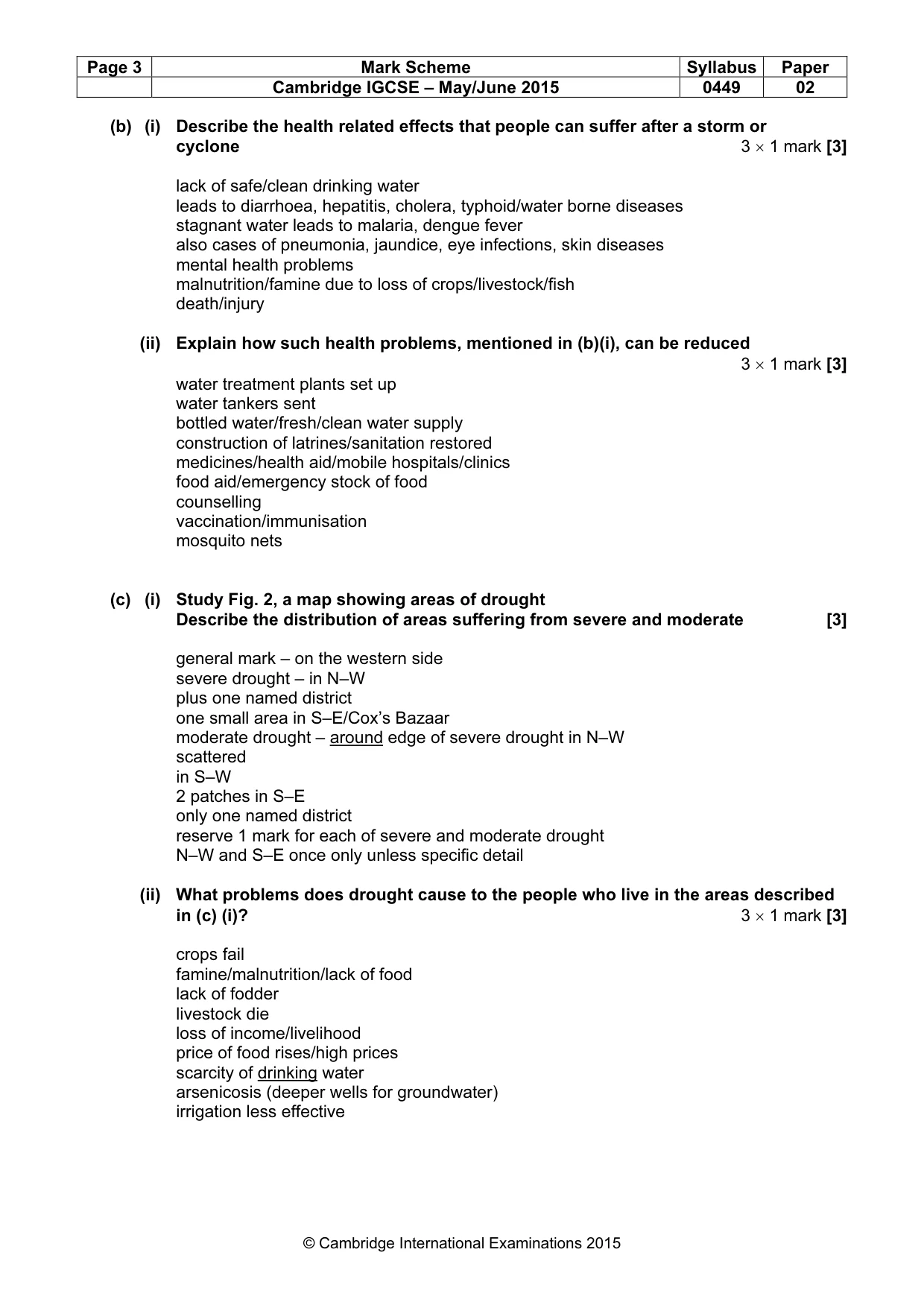 Mark scheme, page 3 of 14