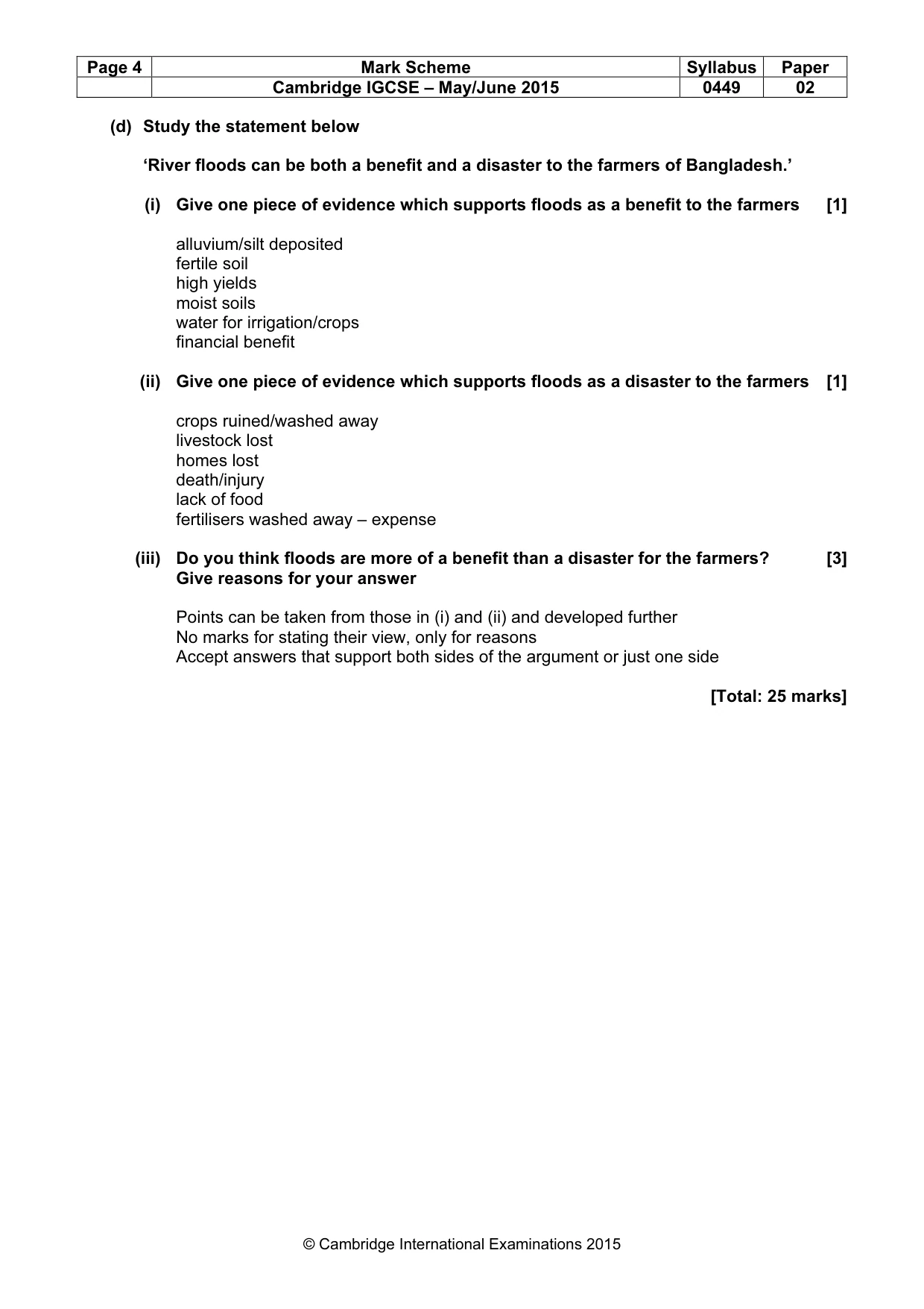 Mark scheme, page 4 of 14