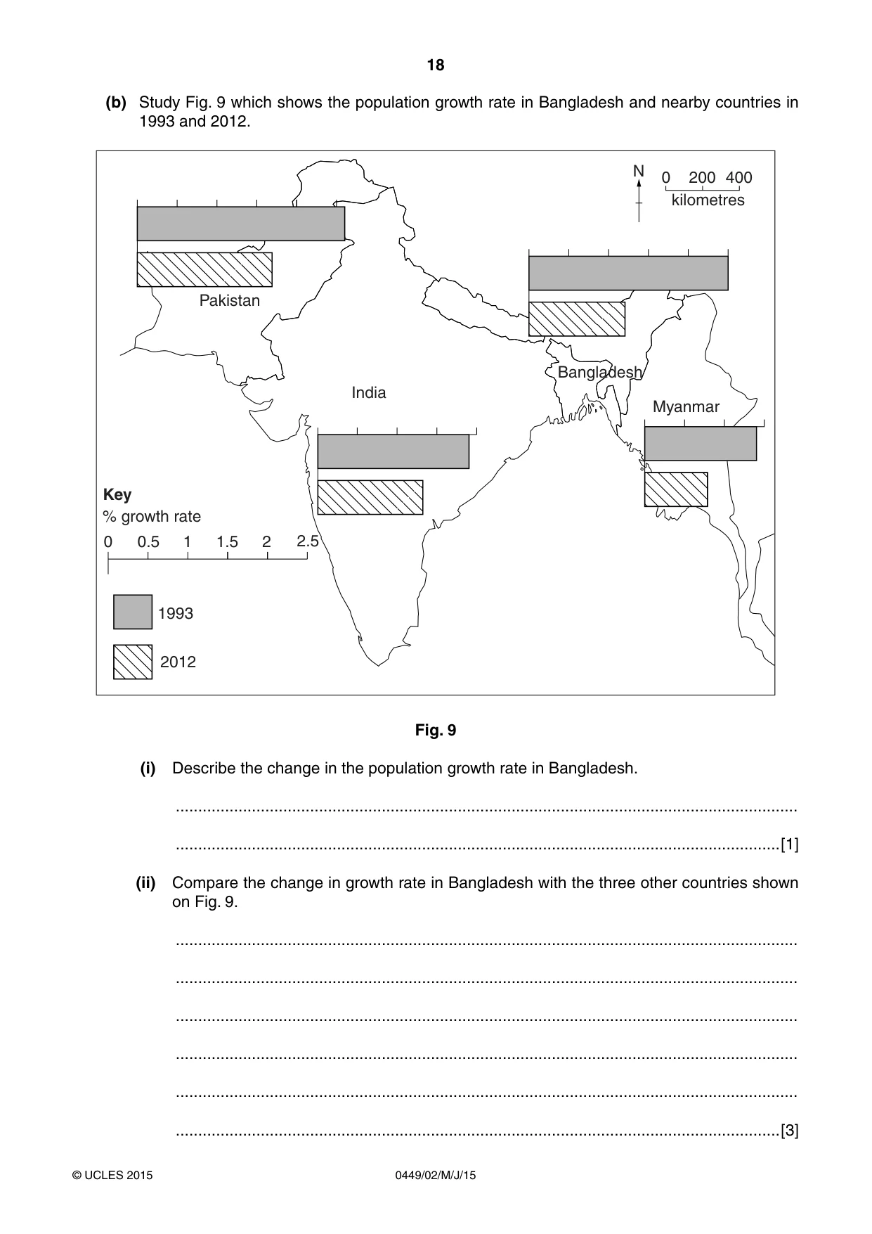 Cambridge IGCSE Bangladesh Studies 0449 2015 May/June Paper 2 · Variant 1 question paper, page 18 of 24