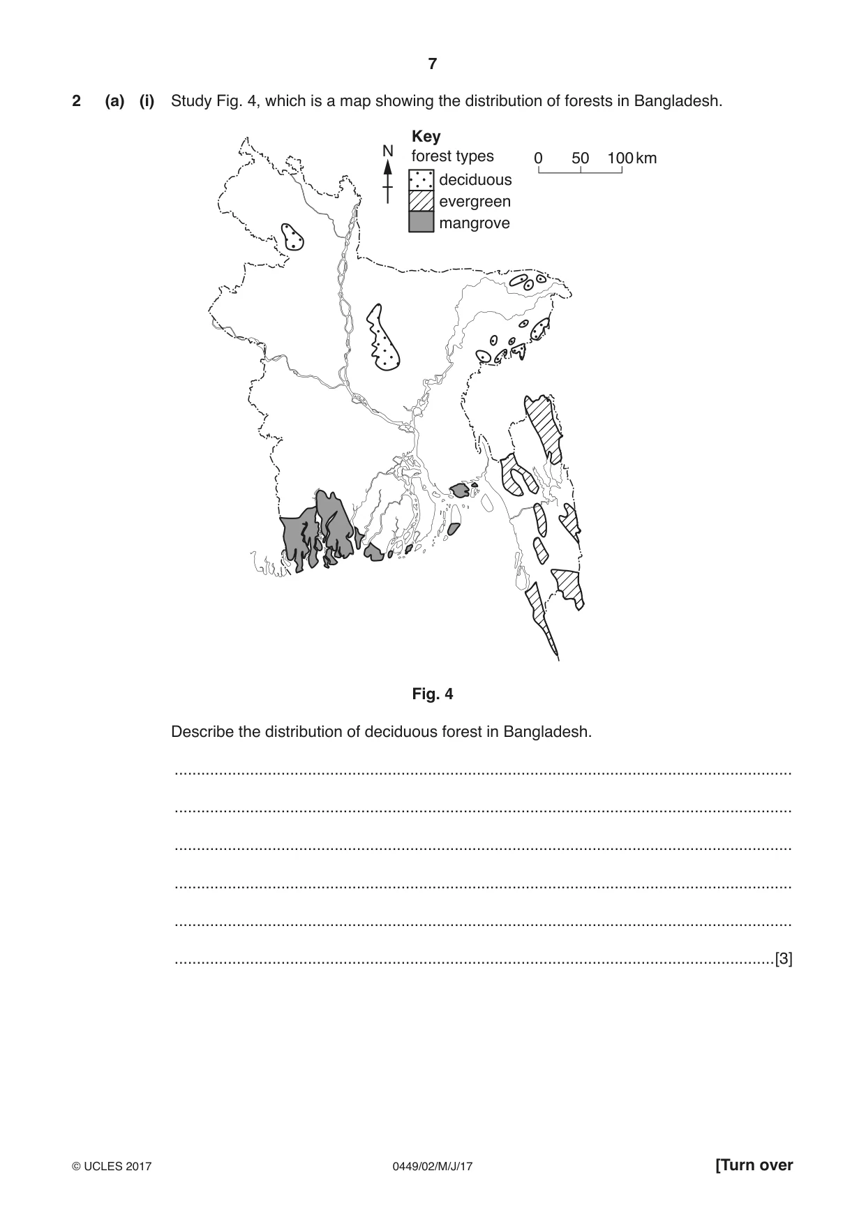 Cambridge IGCSE Bangladesh Studies 0449 2017 May/June Paper 2 · Variant 1 question paper, page 7 of 24
