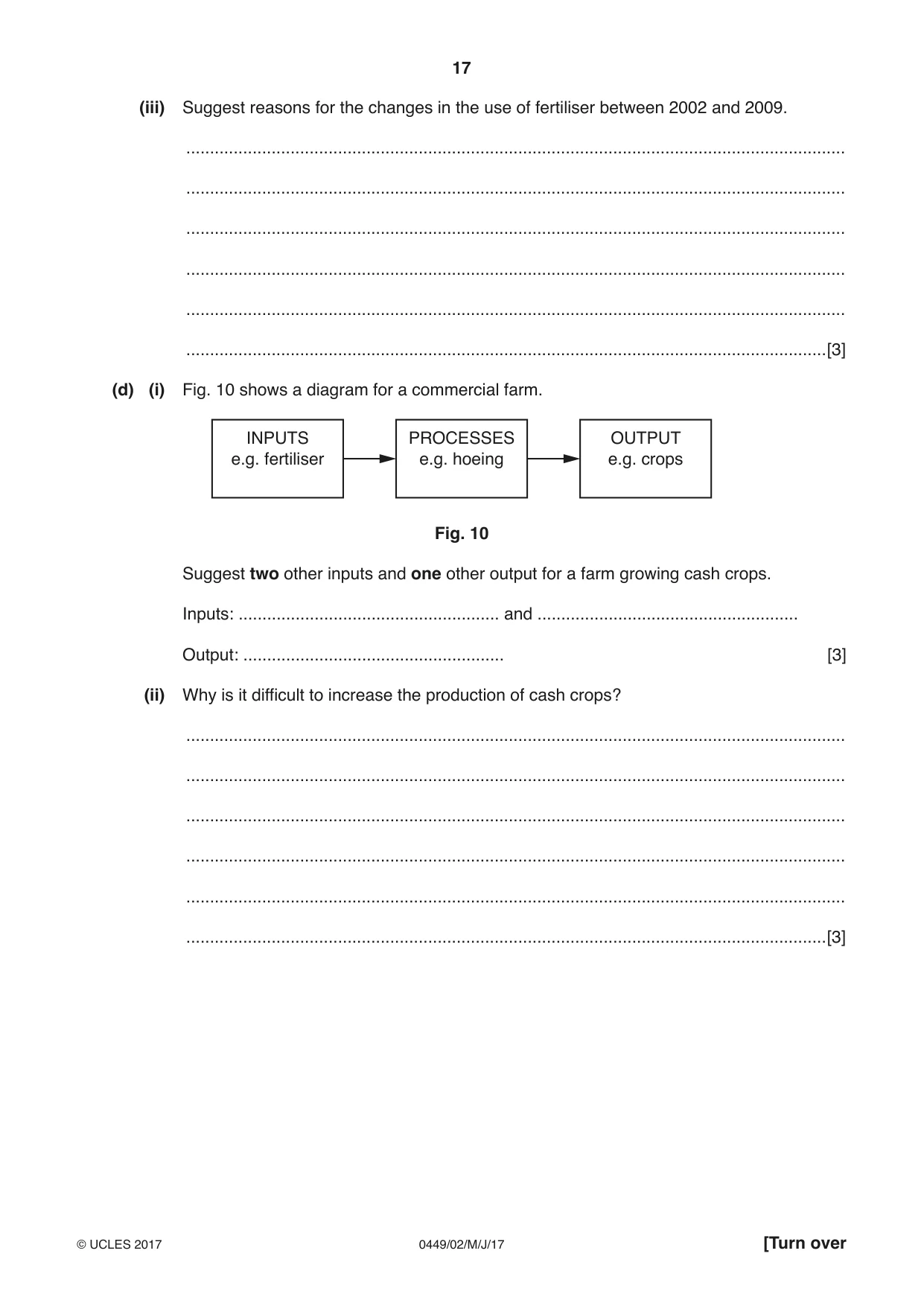 Cambridge IGCSE Bangladesh Studies 0449 2017 May/June Paper 2 · Variant 1 question paper, page 17 of 24